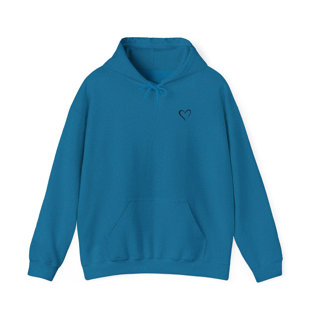 You Are a Fighter Hoodie — Inspirational Heart Chest Graphic Pullover