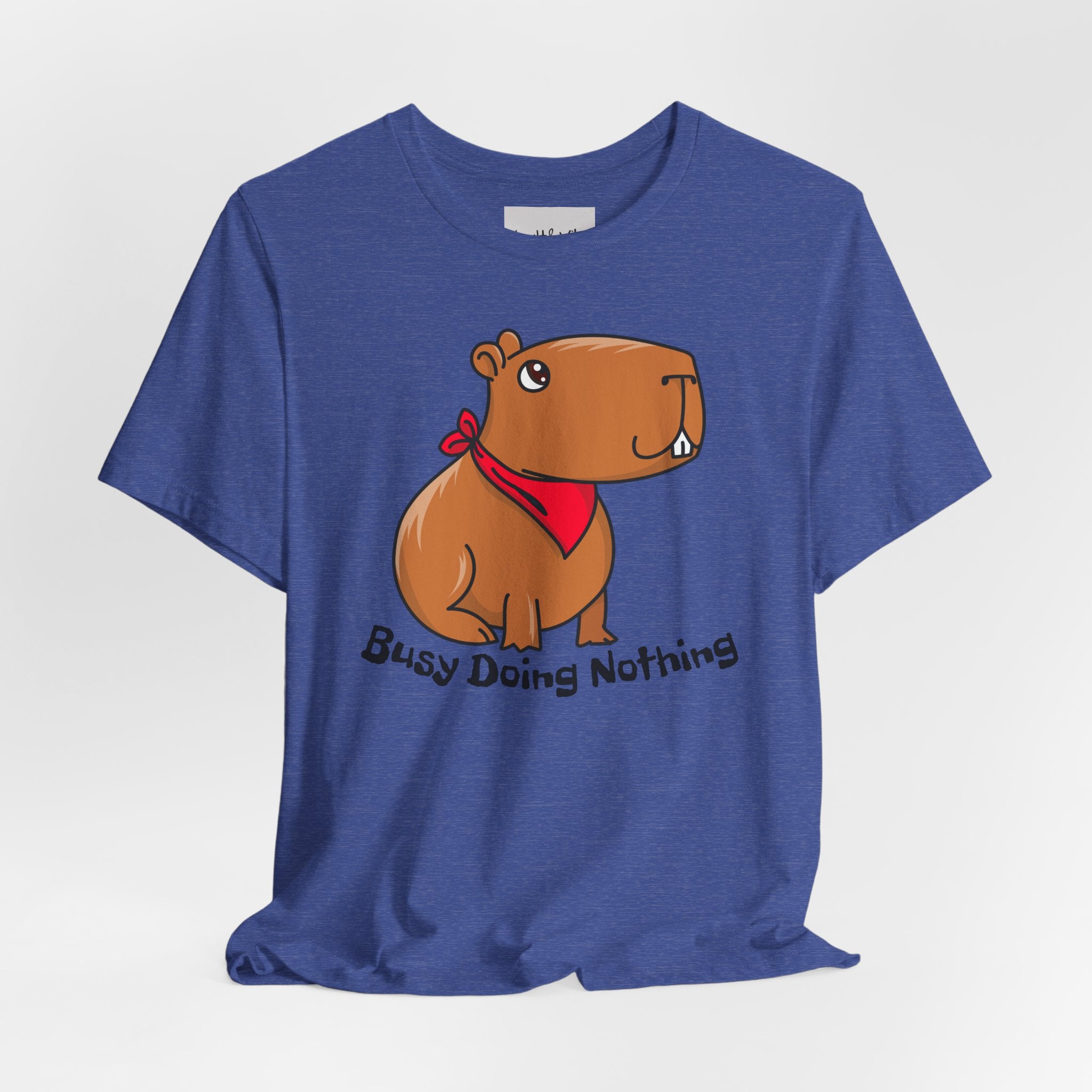 Capybara "Busy Doing Nothing" Tee - Cute Lazy Animal Graphic T-Shirt