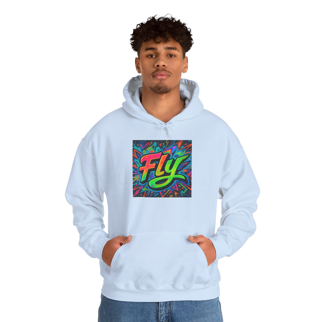 Fly Graffiti Hoodie — Colorful Streetwear Pullover