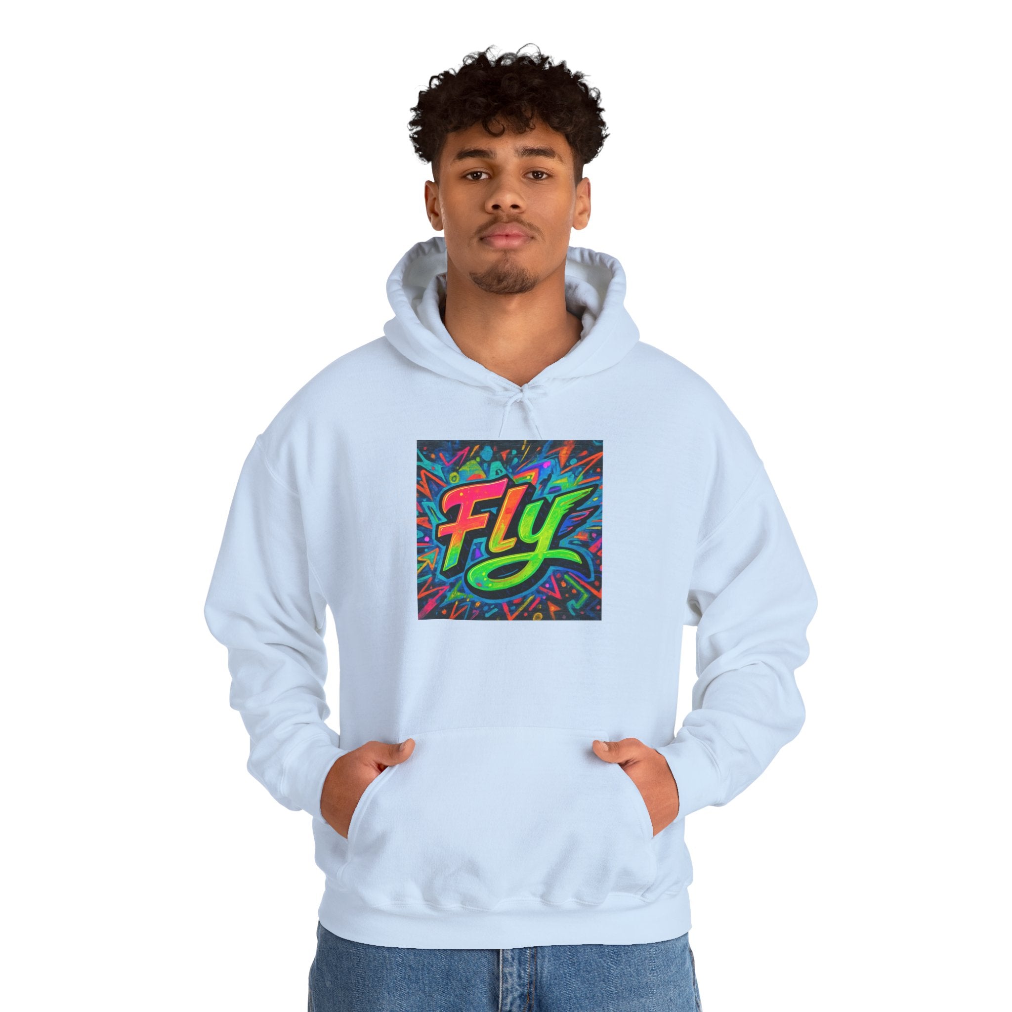 Fly Graffiti Hoodie — Colorful Streetwear Pullover