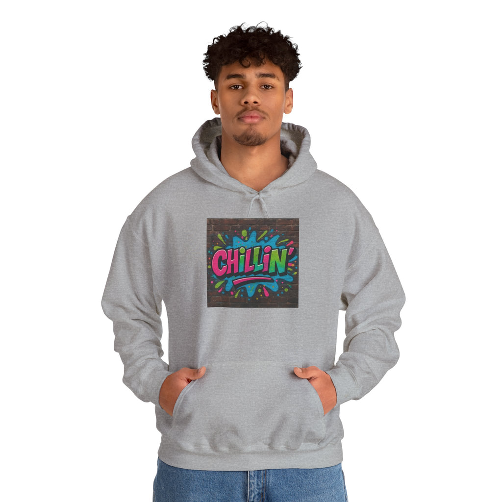Chillin' Graffiti Hoodie - Colorful Street Art Pullover