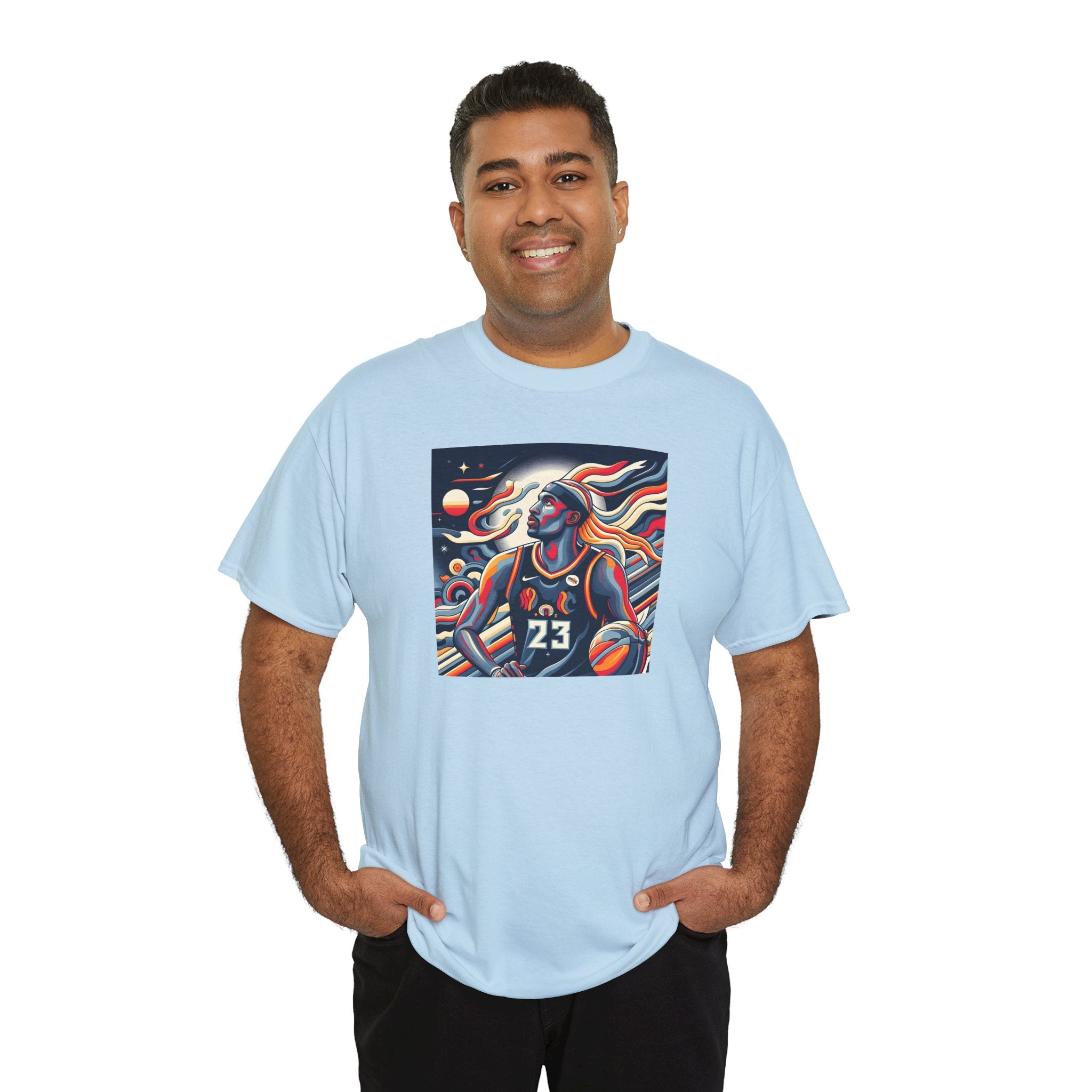 Basketball Art Tee — Abstract Player Illustration ("23")
