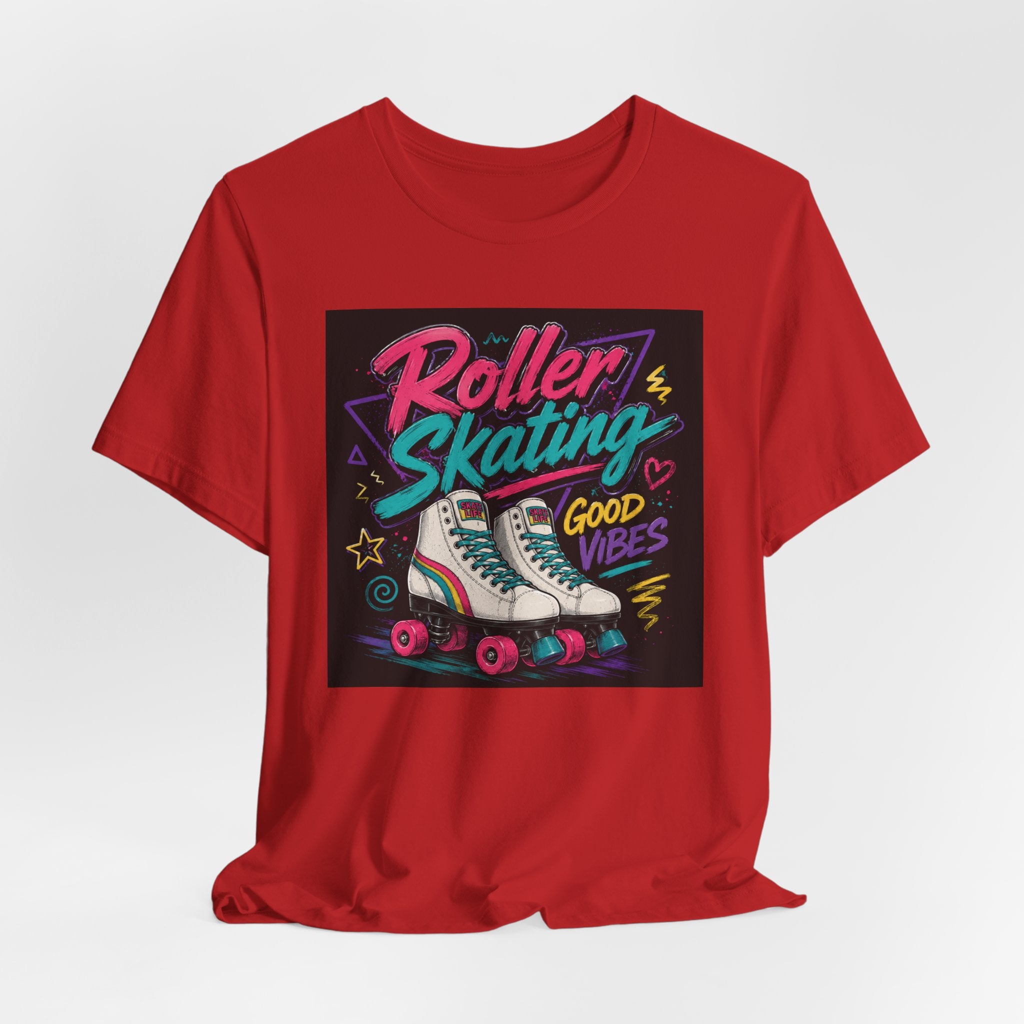 Roller Skating Good Vibes Tee