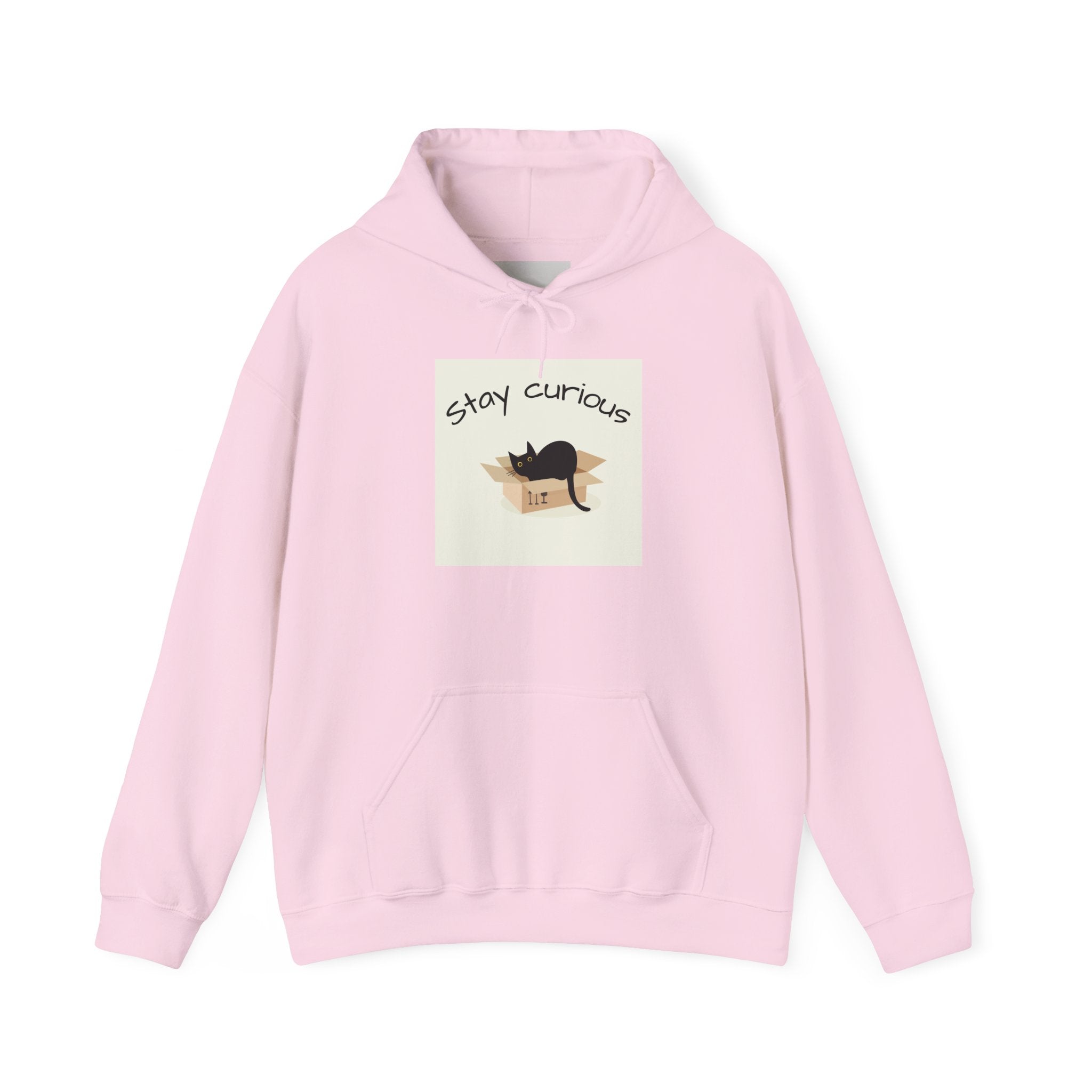 Stay Curious Cat Hoodie — Cute Cat Illustration Sweatshirt