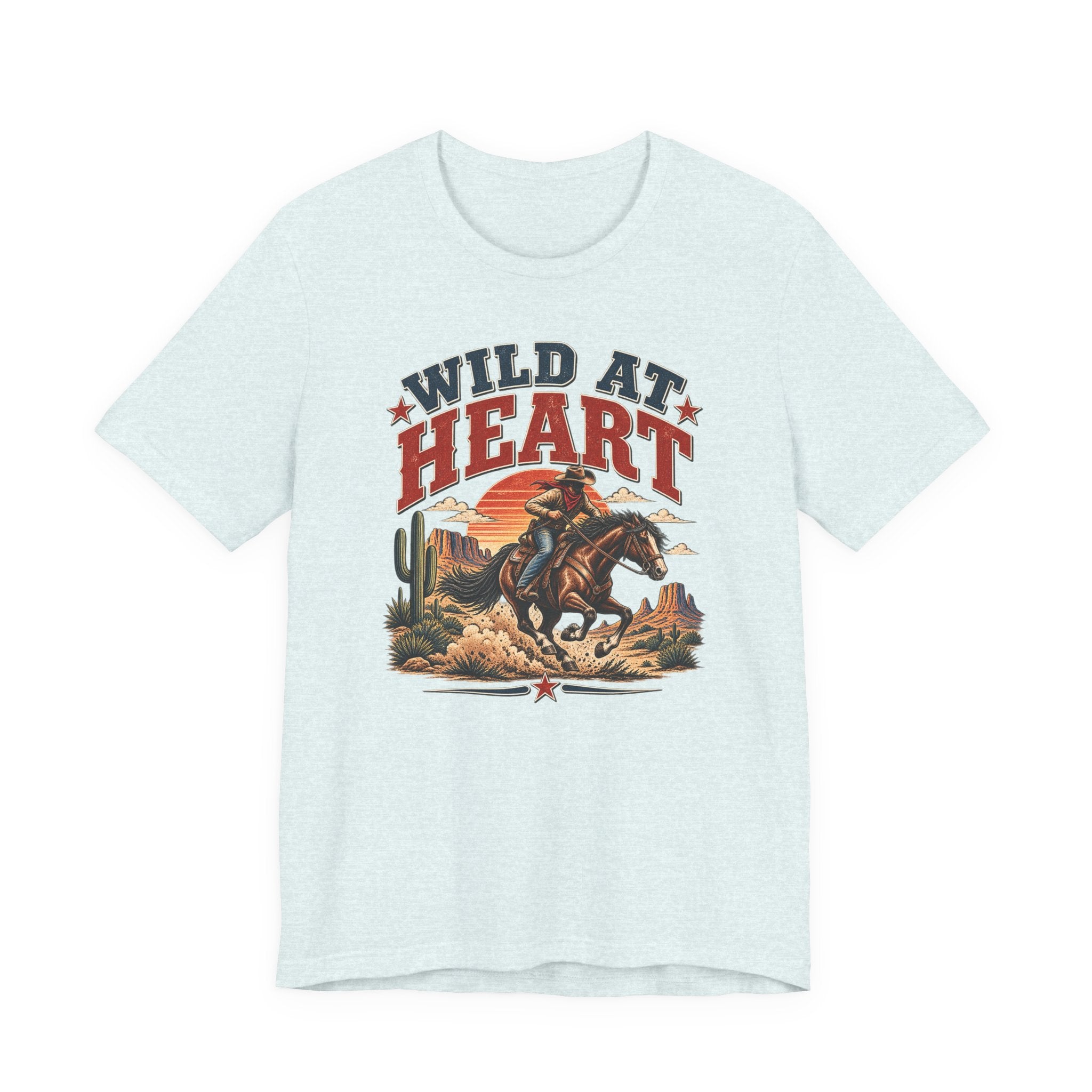 Wild at Heart Cowboy T-Shirt – Western Rodeo Graphic Tee