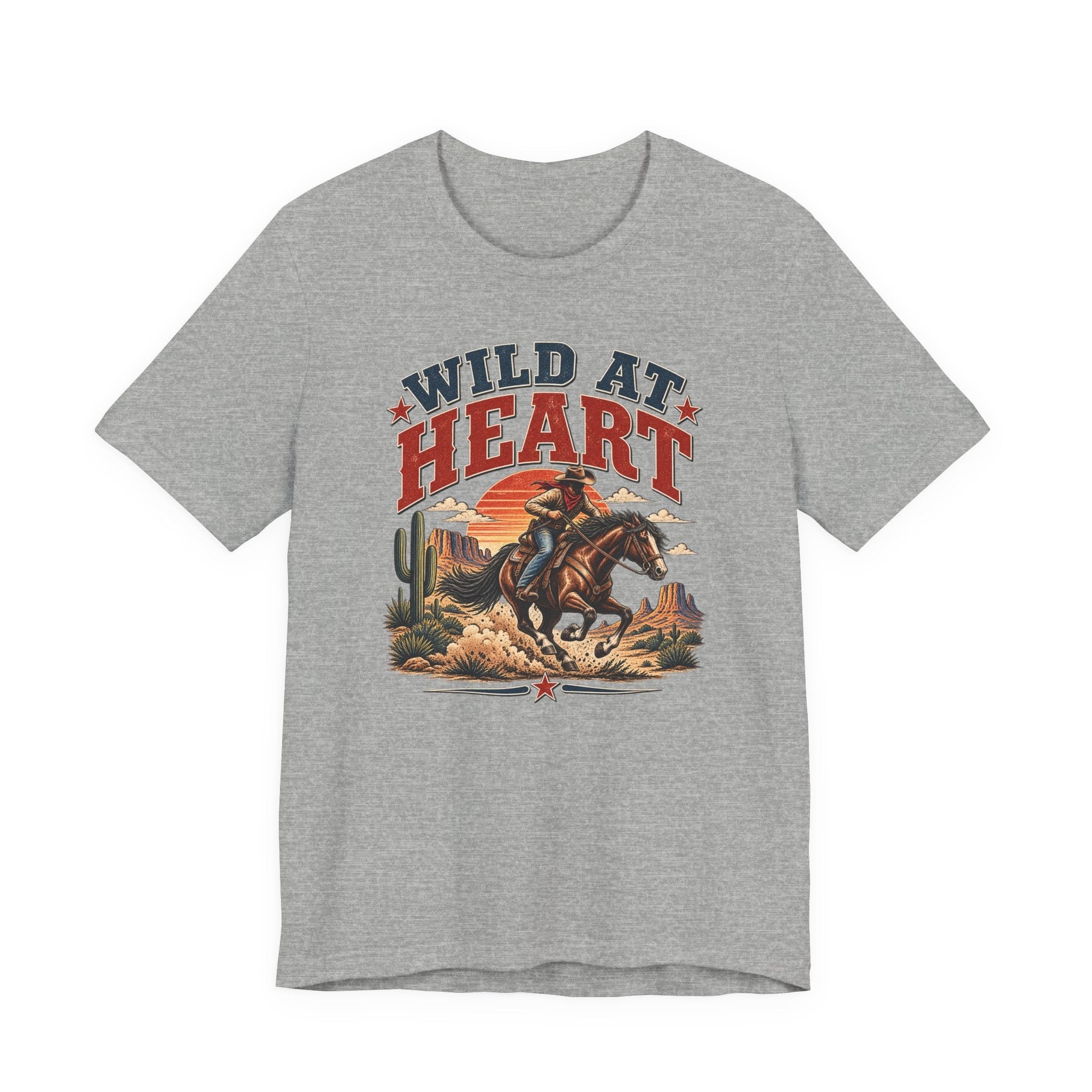 Wild at Heart Cowboy T-Shirt – Western Rodeo Graphic Tee