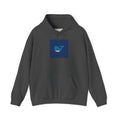 Blue Whale Graphic Hoodie — Cute Minimal Ocean Whale Pullover