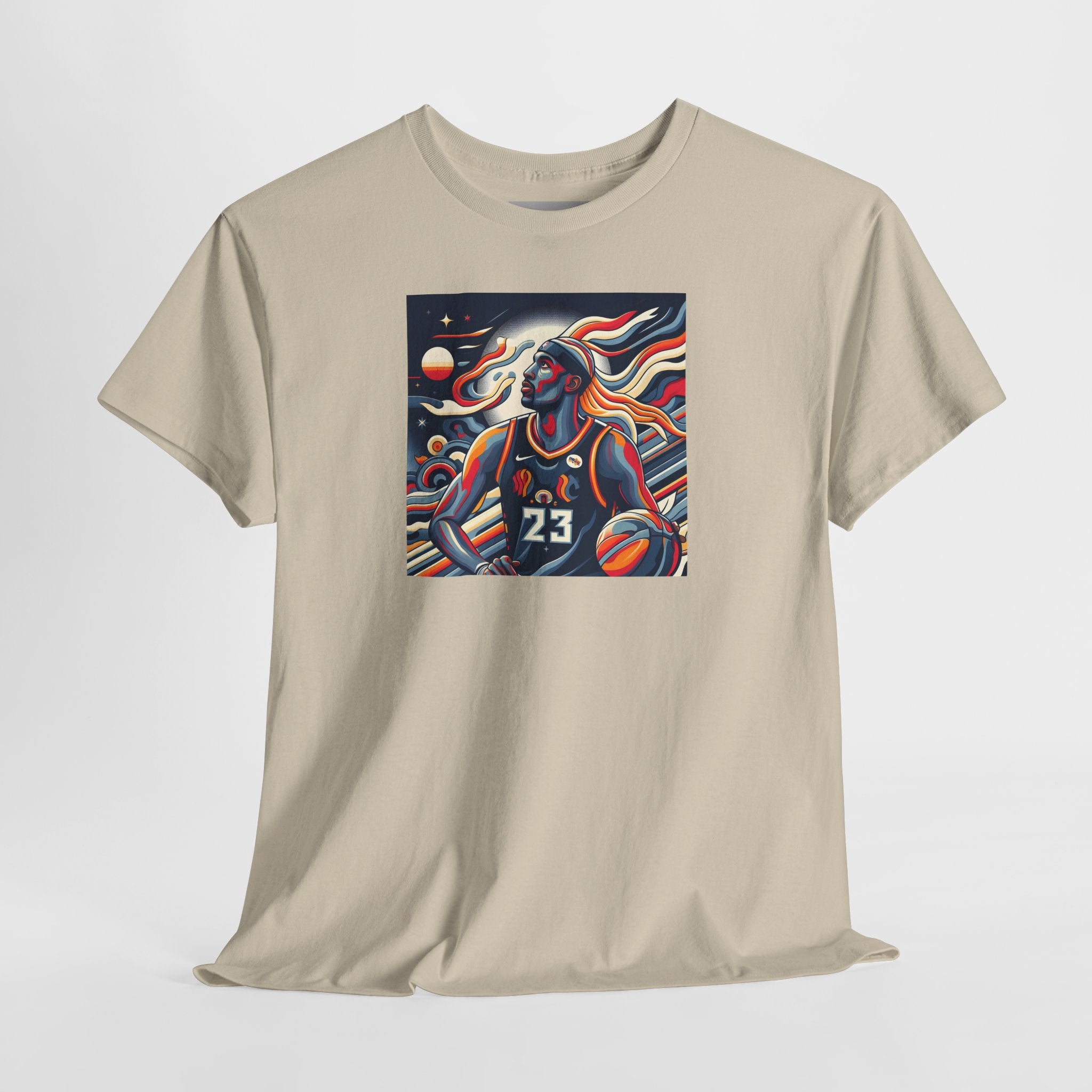 Basketball Art Tee — Abstract Player Illustration ("23")