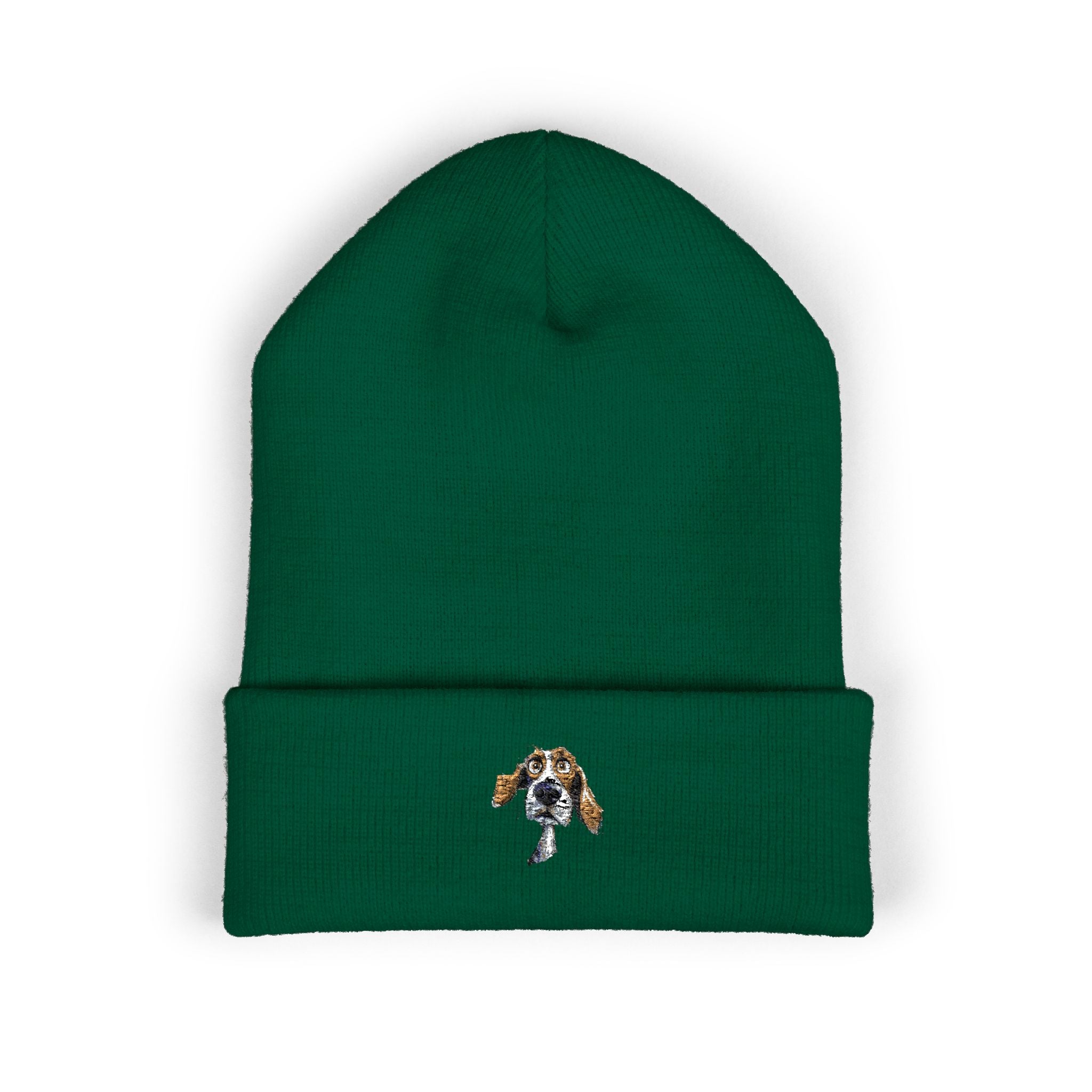 Embroidered King Charles Cavalier Beanie — Cute Dog Cuffed Knit Hat