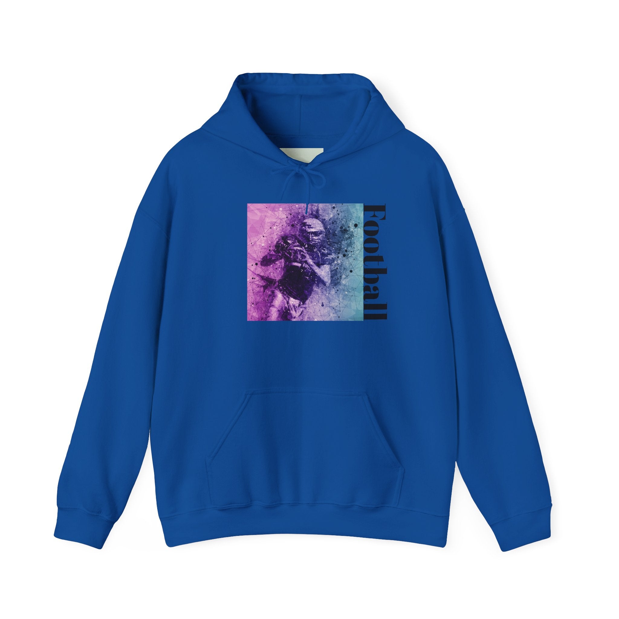 Football Player Vintage Art Hoodie – Grunge Athletic Pullover