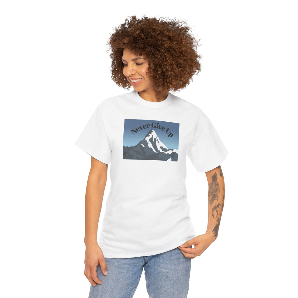 Never Give Up Mountain T-Shirt