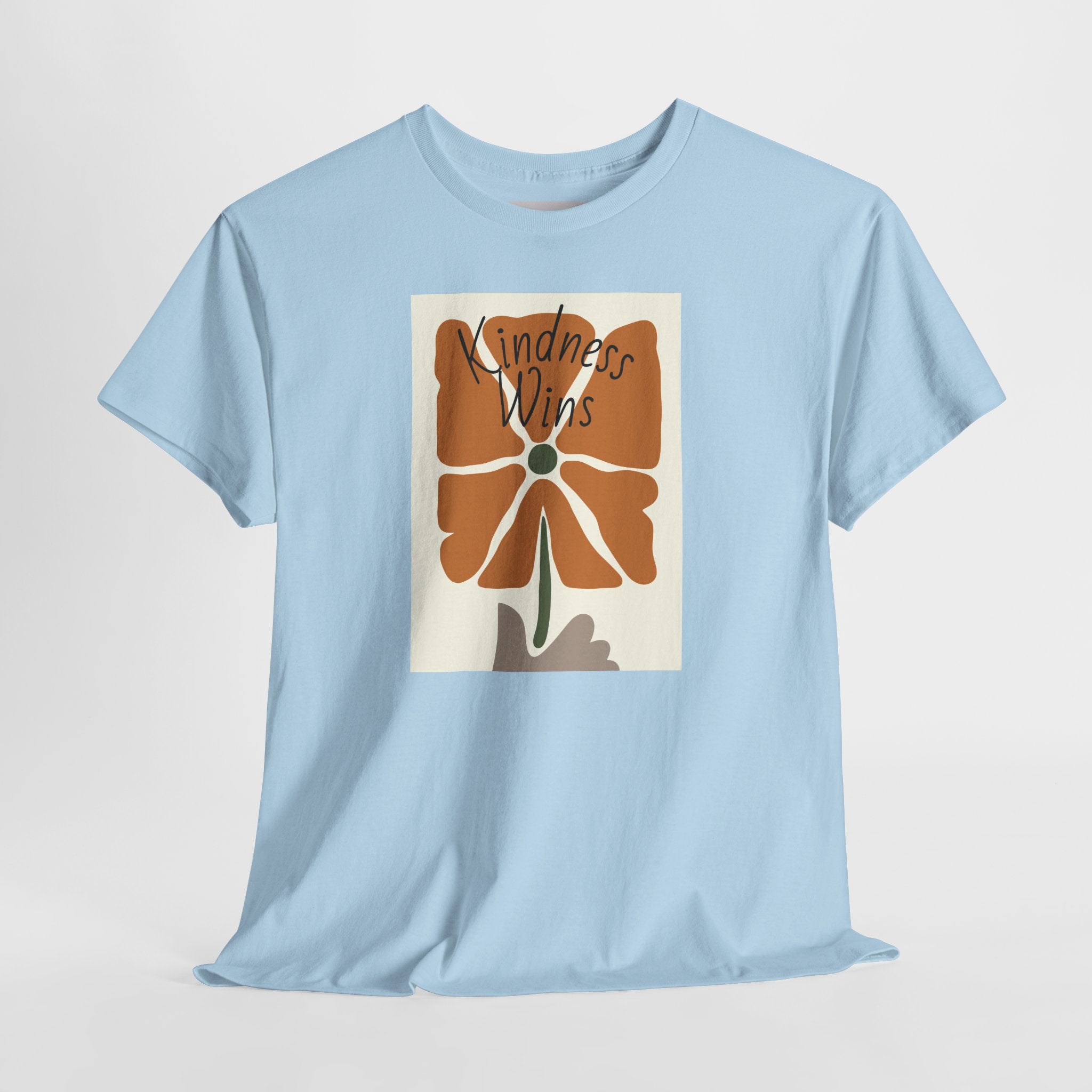 Kindness Wins T‑Shirt — Retro Floral Graphic Tee