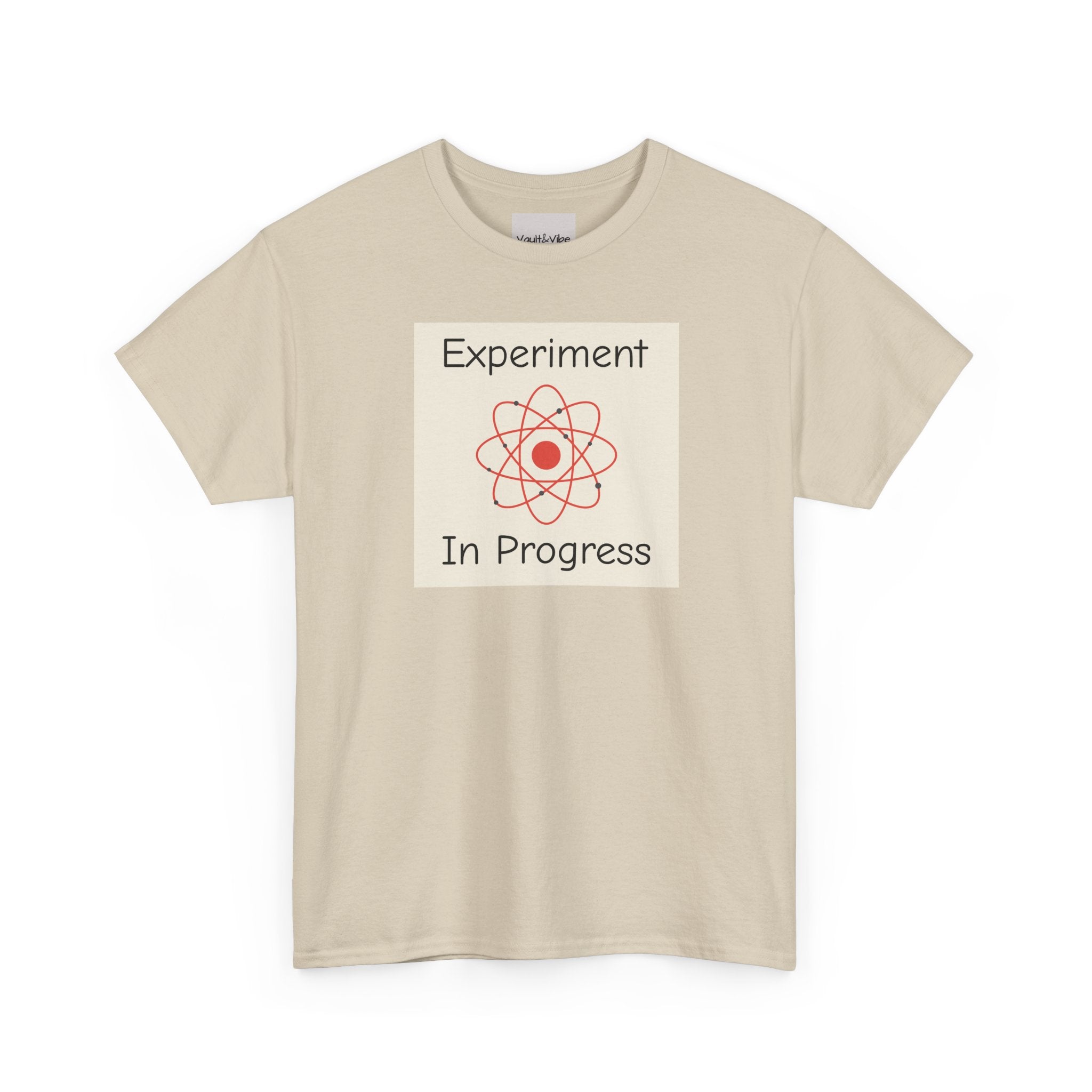 Science Graphic Tee - "Experiment In Progress" Retro Atom Design