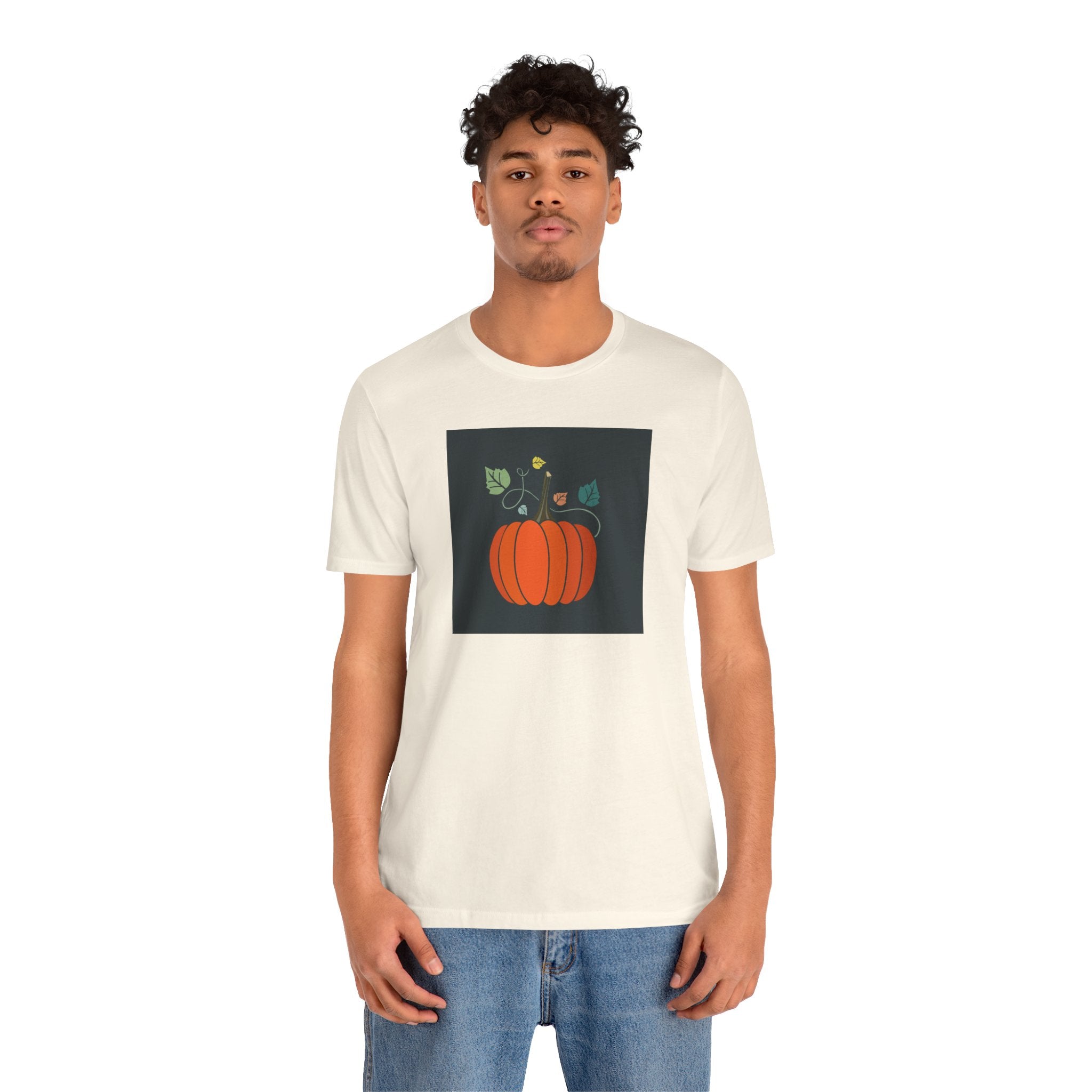 Pumpkin Illustration Tee — Autumn Pumpkin Graphic T-Shirt