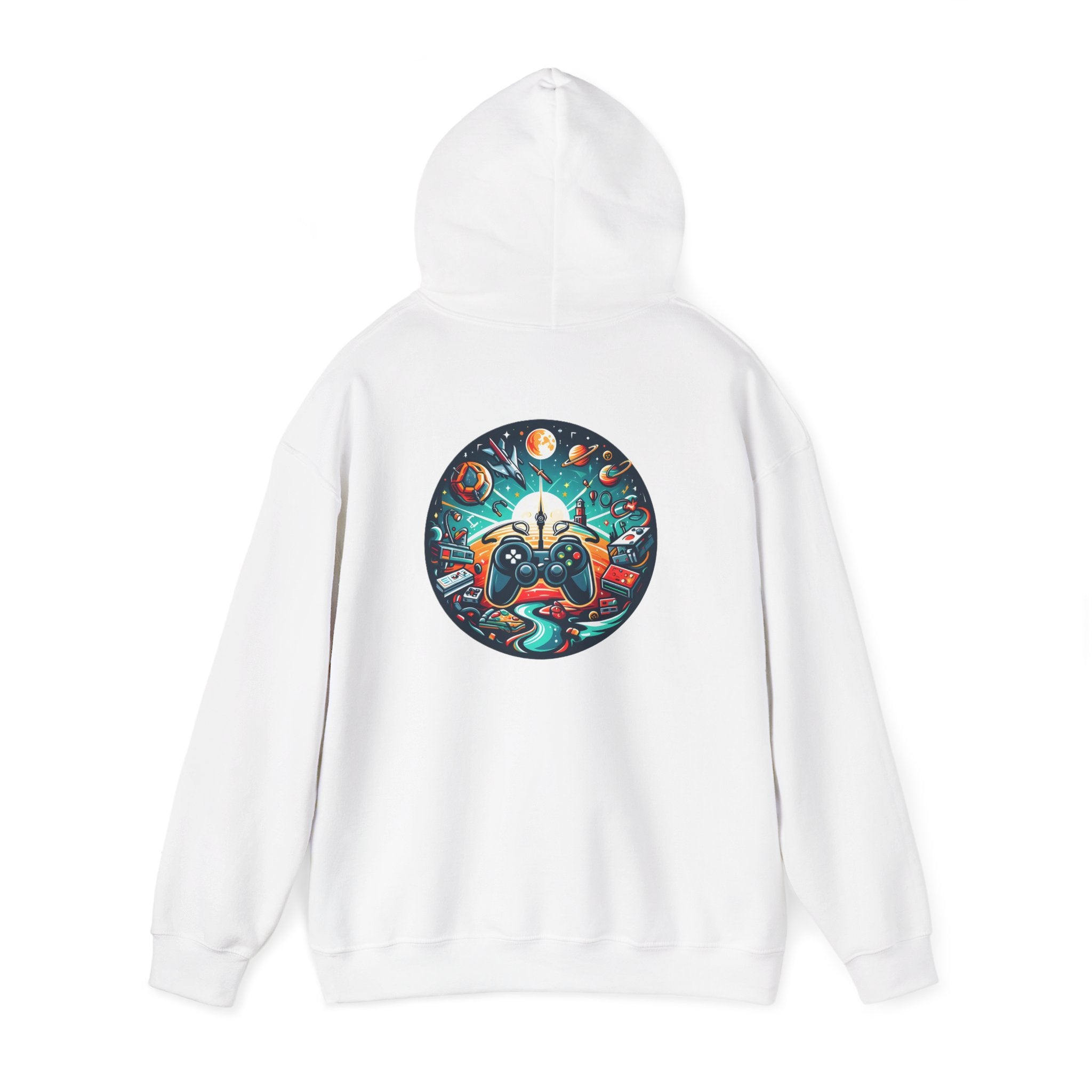Hoodie — Retro Gaming Galaxy Graphic Pullover