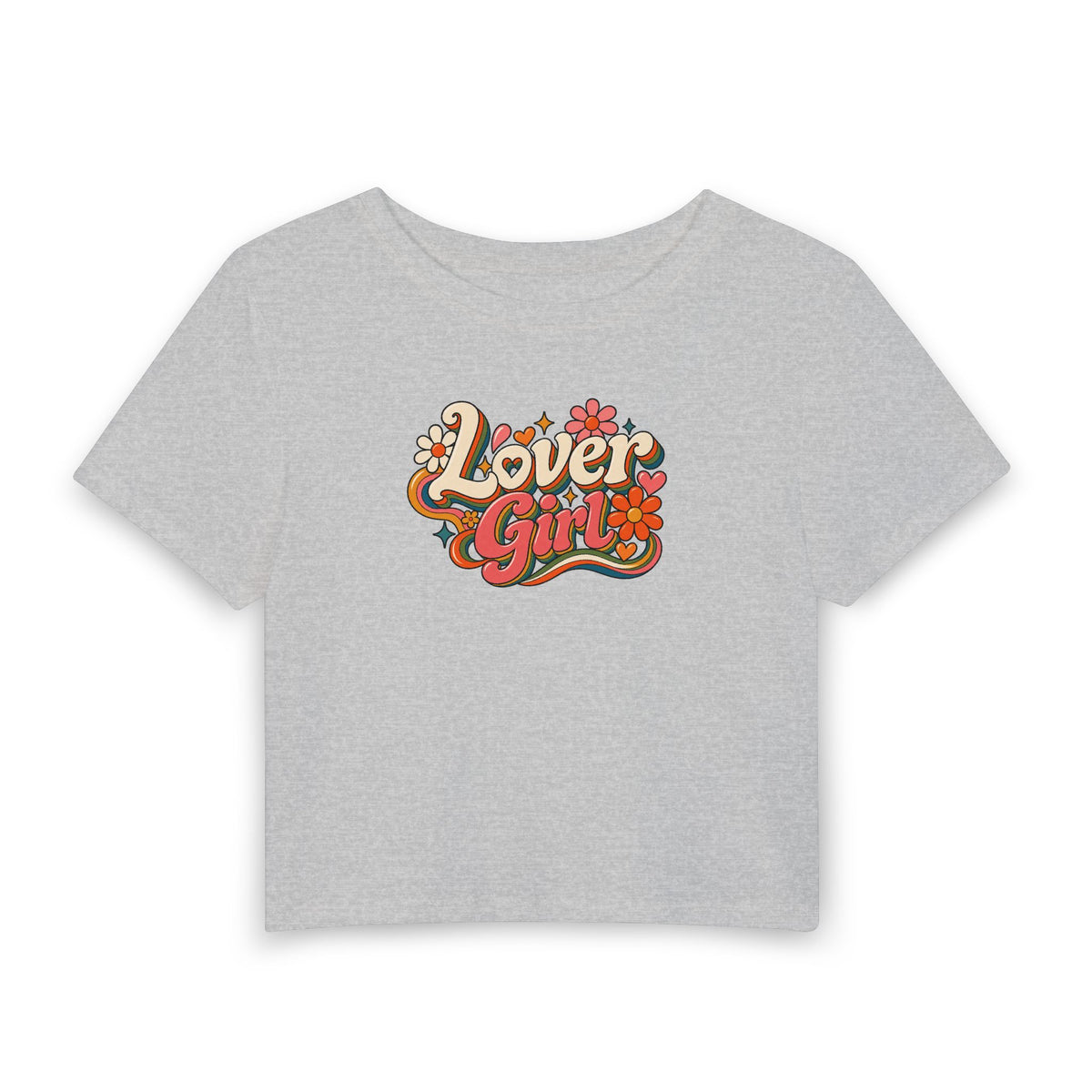 Lover Girl Retro Floral Crop Tee