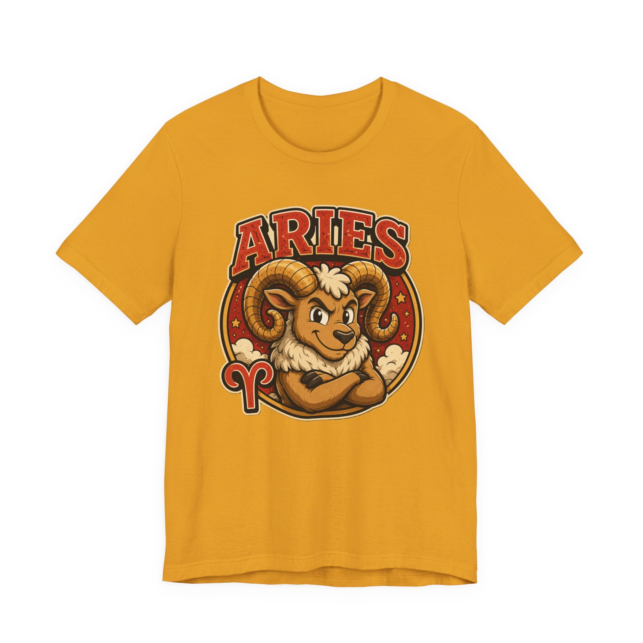 Aries Zodiac T-Shirt — Cartoon Ram Astrology Tee