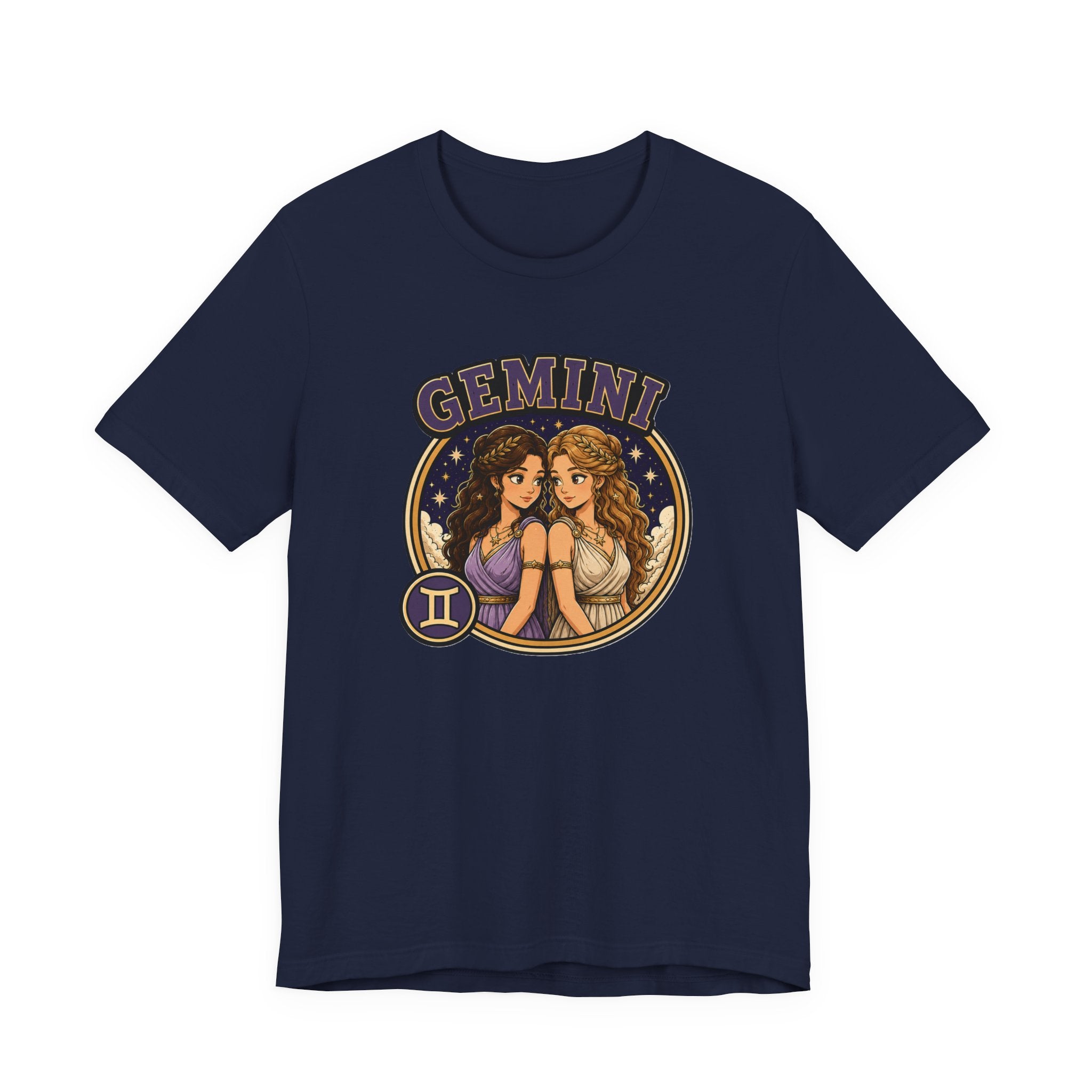Gemini Zodiac T‑Shirt – Illustrated Twin Astrology Tee