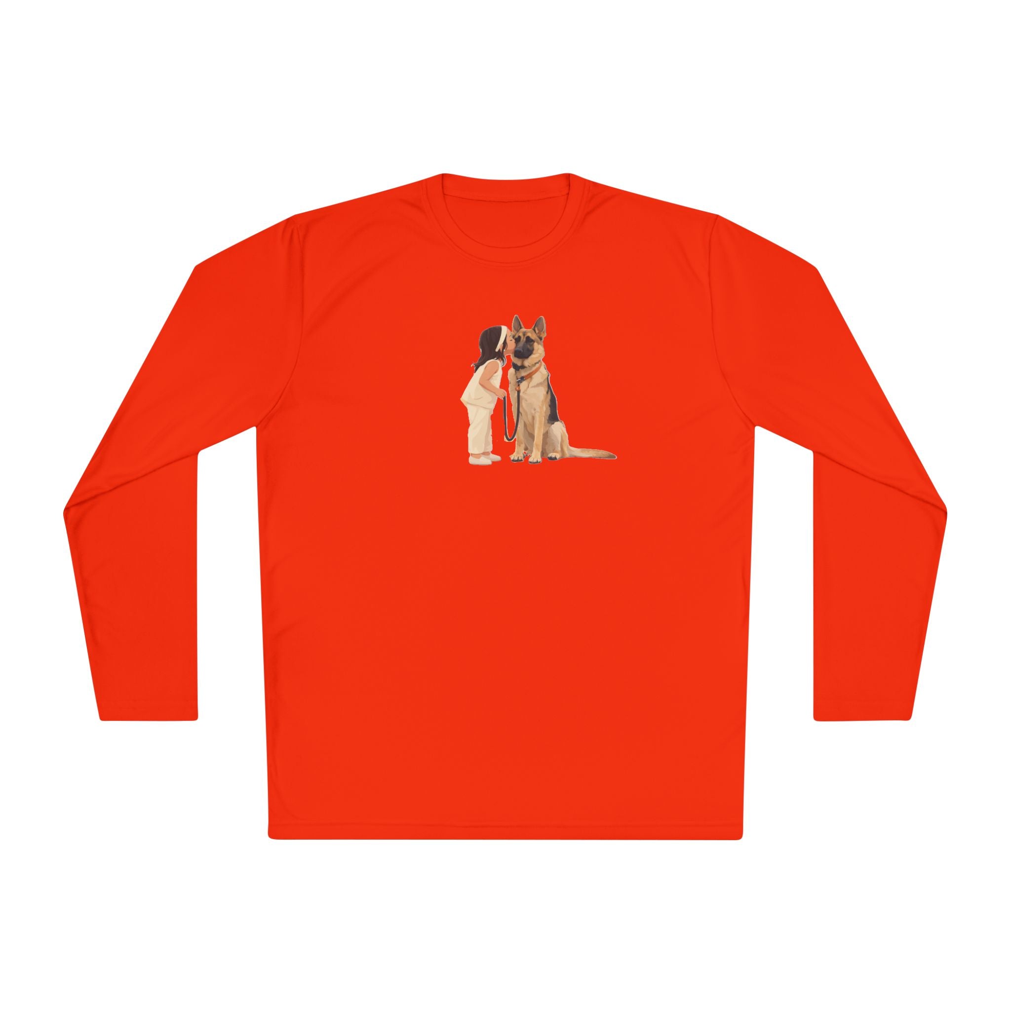 German Shepherd Hug Long Sleeve Tee — Cute Dog Lover Shirt