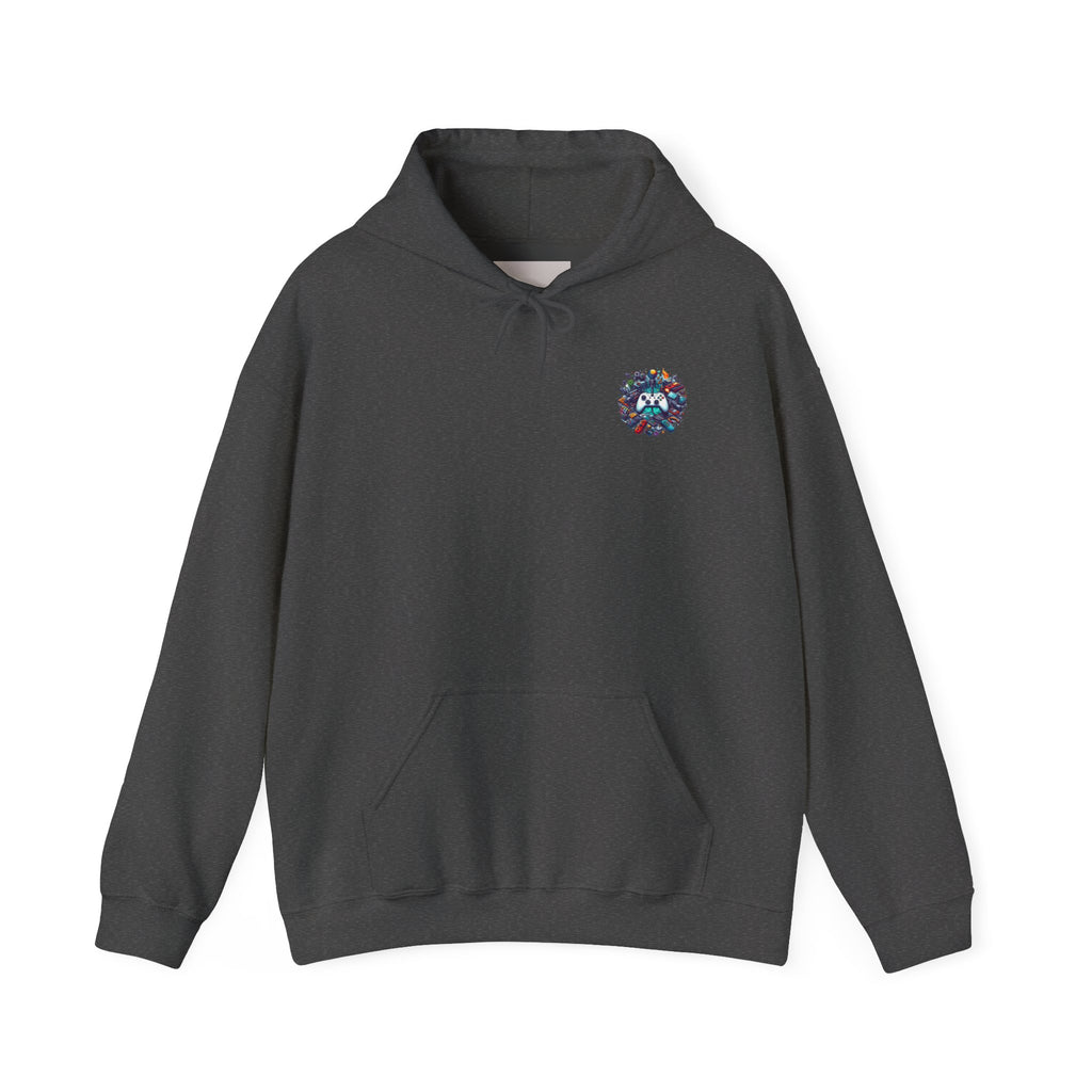 Gamer Gear Hoodie — Retro Controller & Console Icons Graphic