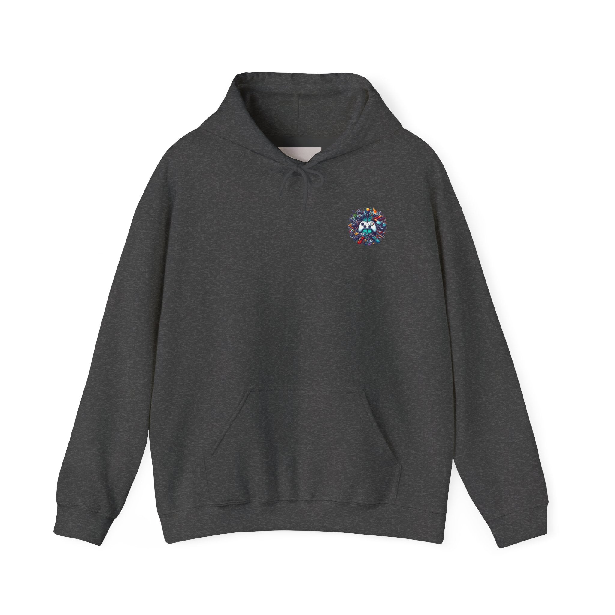 Gamer Gear Hoodie — Retro Controller & Console Icons Graphic