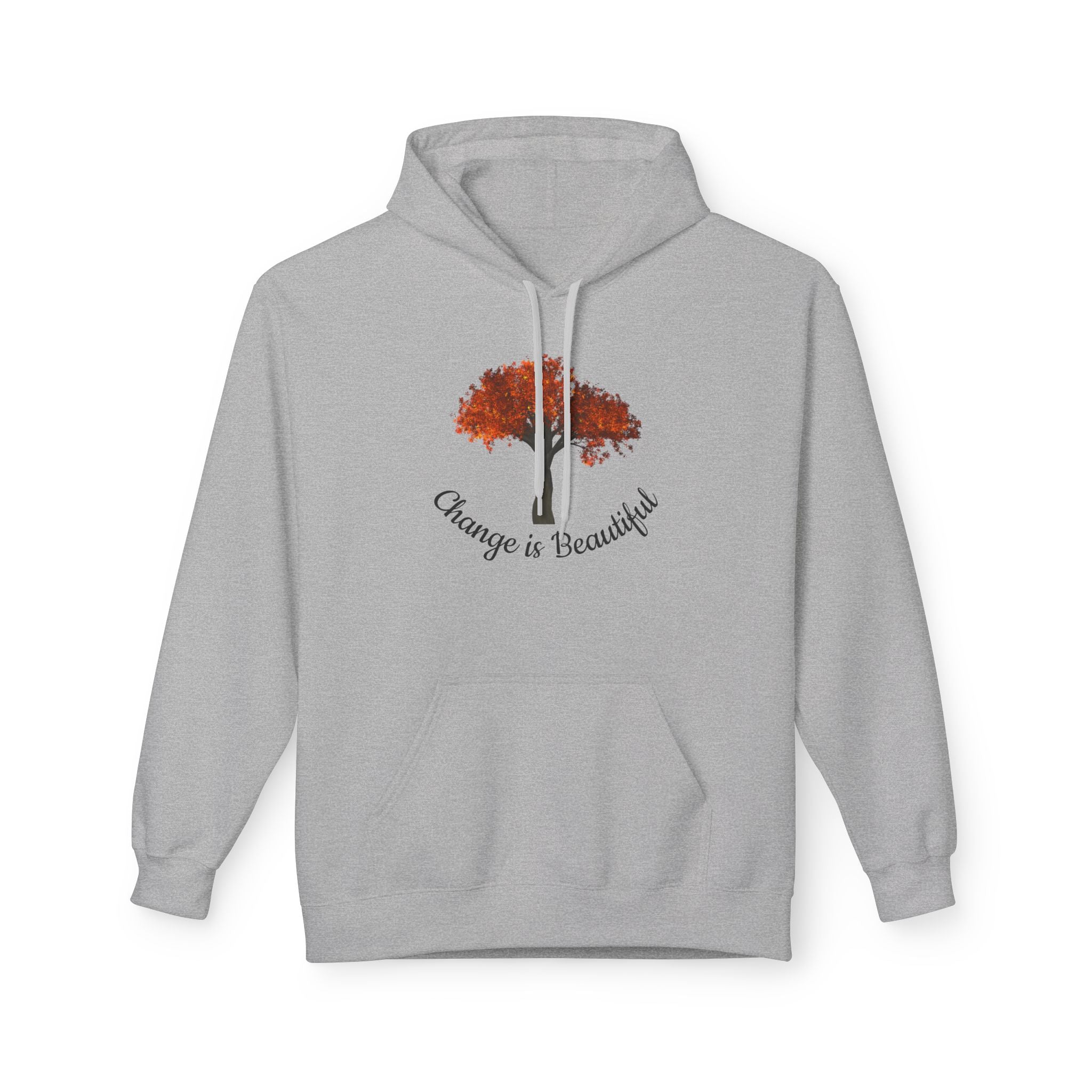 Change Is Beautiful Hoodie — Autumn Tree Inspirational Pullover