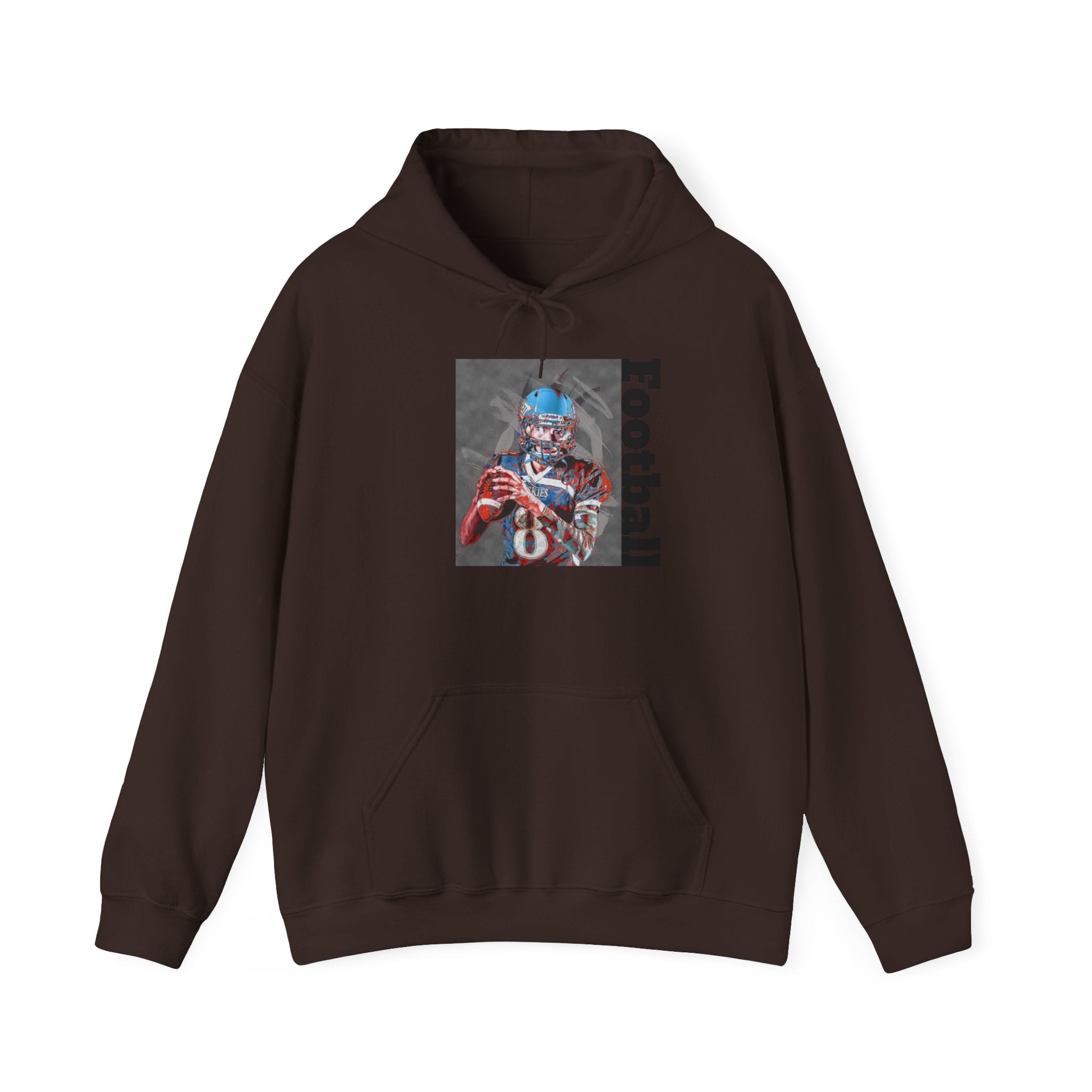 Football Skeleton Helmet Hoodie — Vintage Grunge Sports Pullover