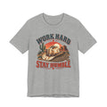 Work Hard Stay Humble Cowboy Tee — Western Sunset Short Sleeve Shirt
