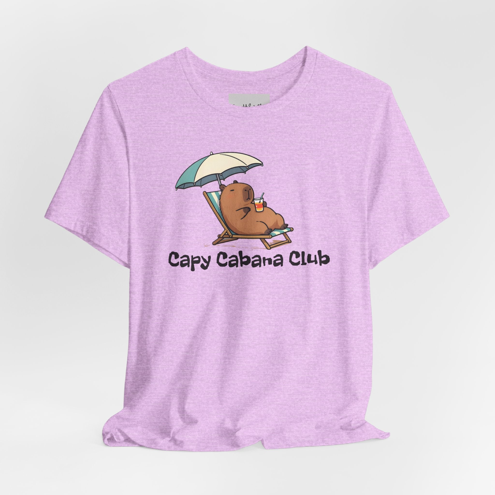 Capy Cabana Club T-Shirt — Cute Capybara Beach Tee