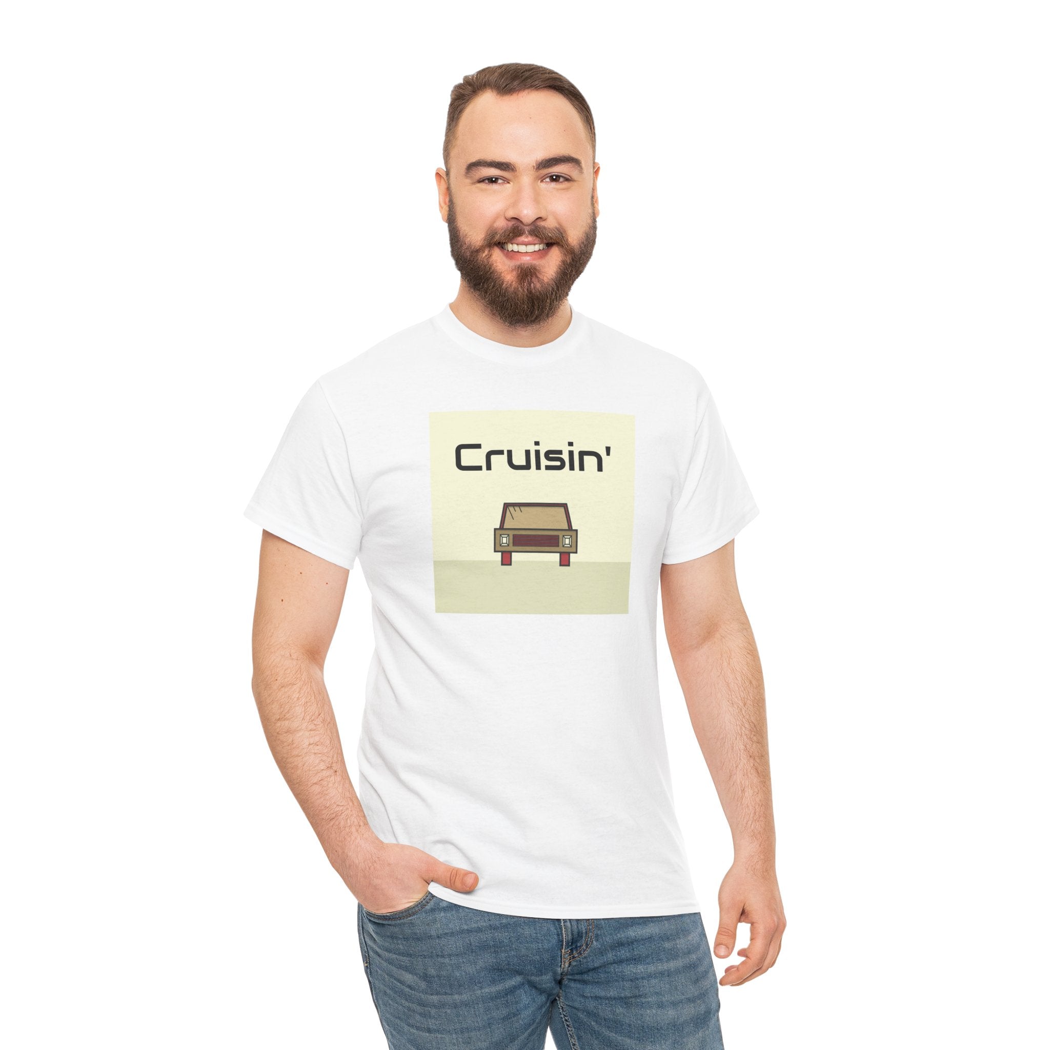 Cruisin' Vintage Car Tee — Retro Road Trip Graphic T-Shirt