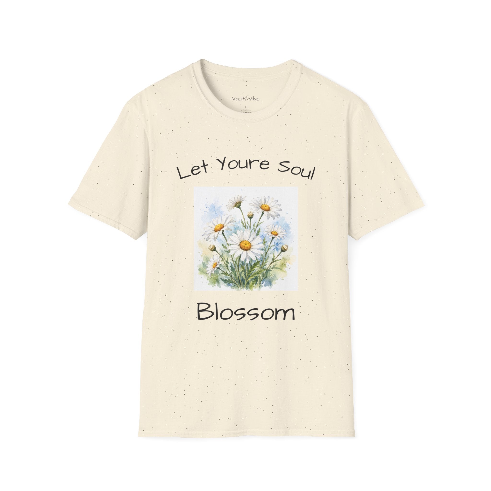 Daisy Floral Tee — "Let Your Soul Blossom" Inspirational T-Shirt