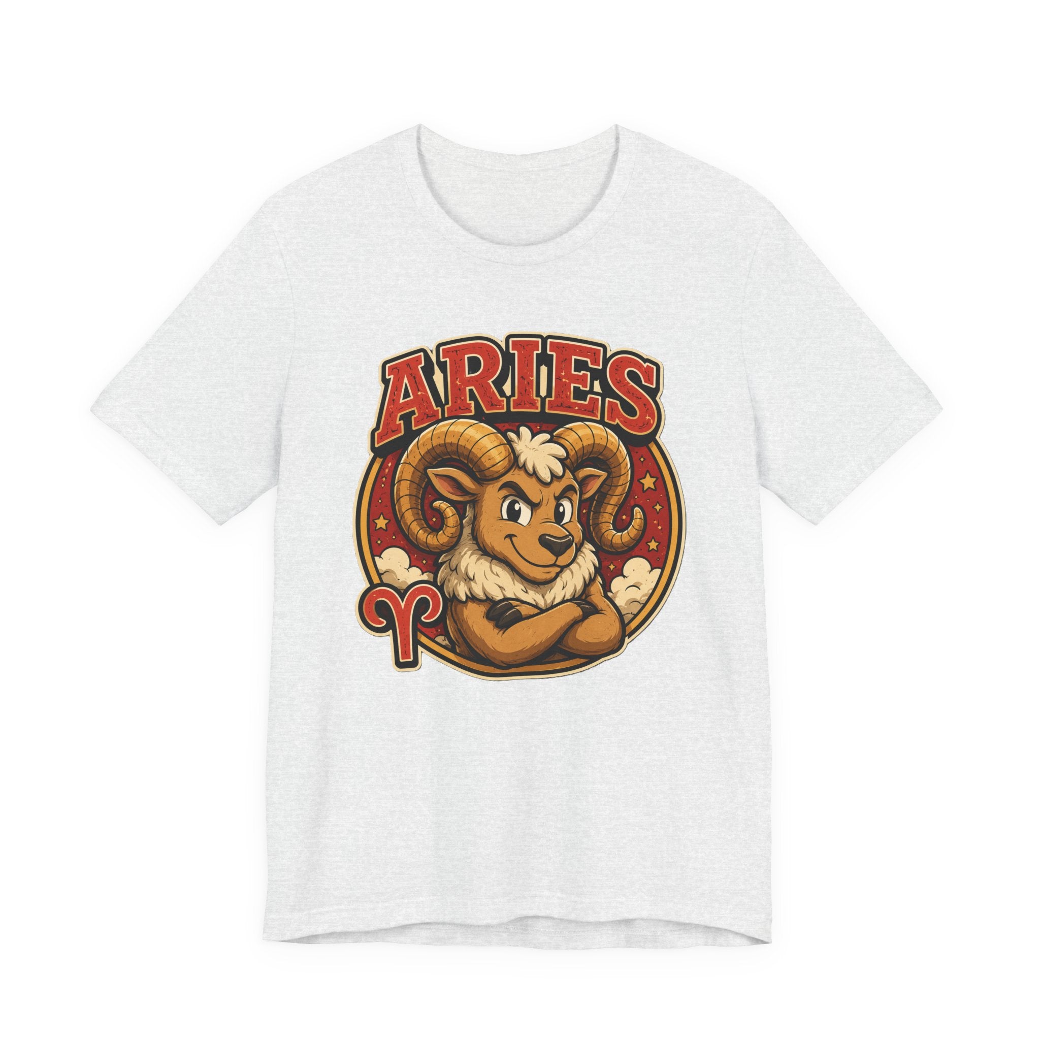 Aries Zodiac T-Shirt — Cartoon Ram Astrology Tee