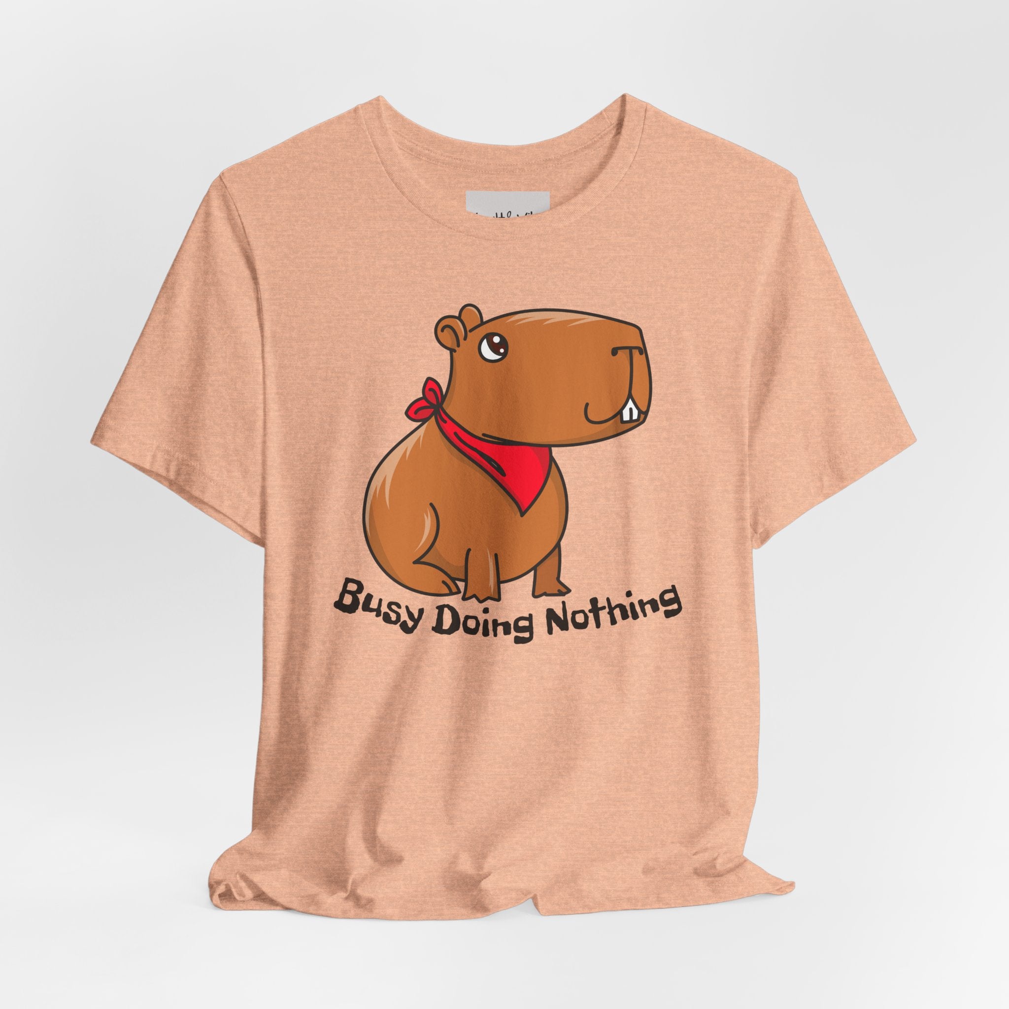 Capybara "Busy Doing Nothing" Tee - Cute Lazy Animal Graphic T-Shirt