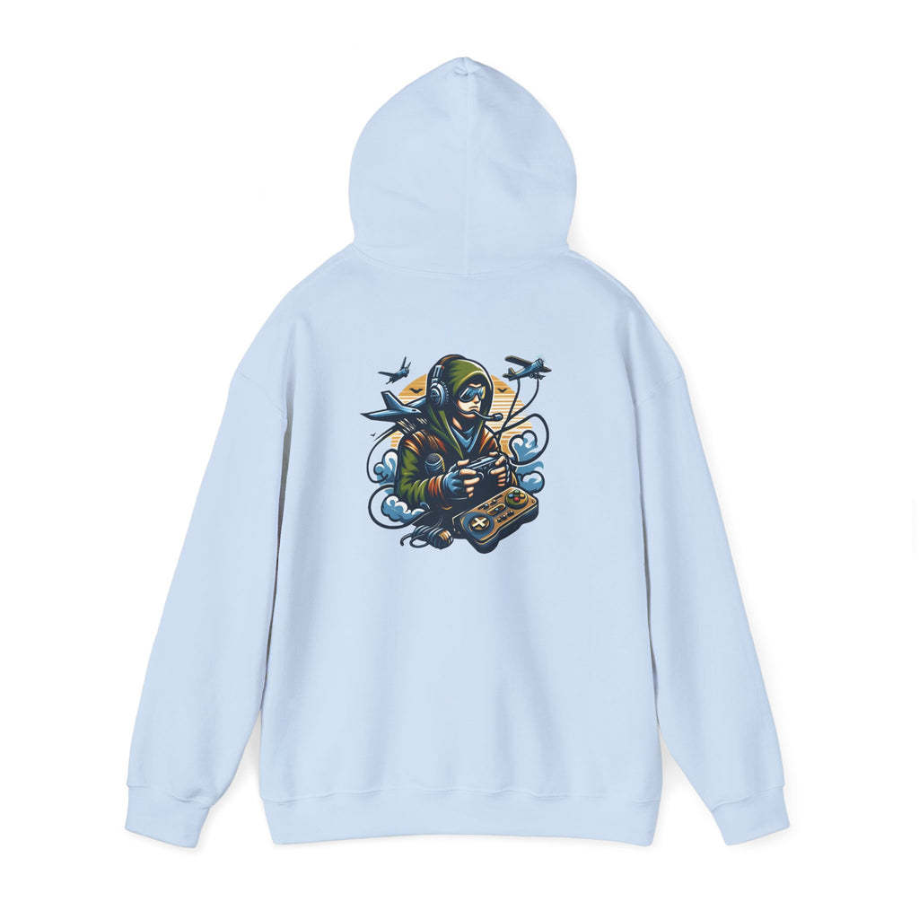 Reaper Gamer Hoodie - Skull Hooded Sweatshirt with Controller & Raven Design