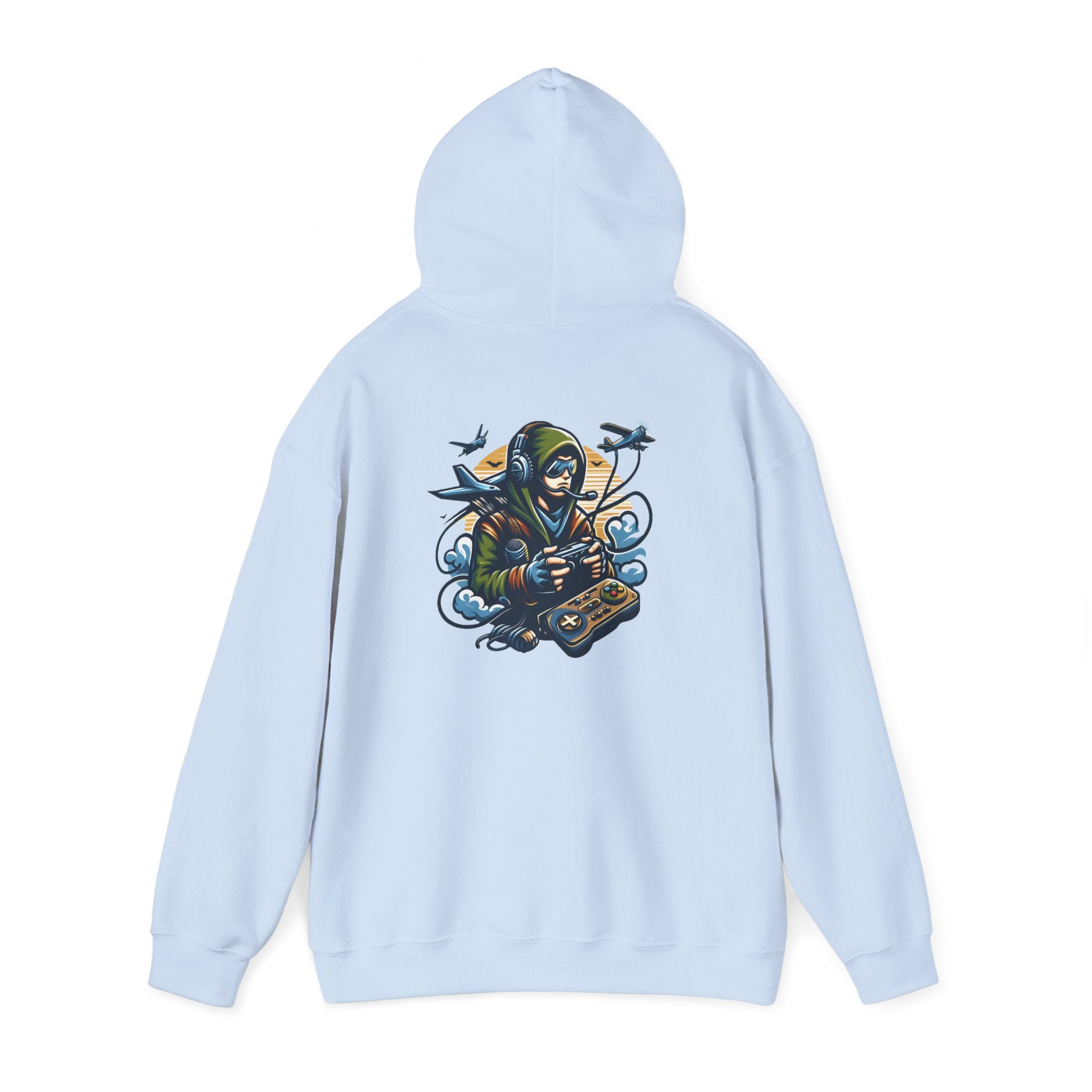 Reaper Gamer Hoodie - Skull Hooded Sweatshirt with Controller & Raven Design