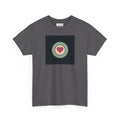 Retro Target Heart T‑Shirt — Minimalist Love Graphic Tee