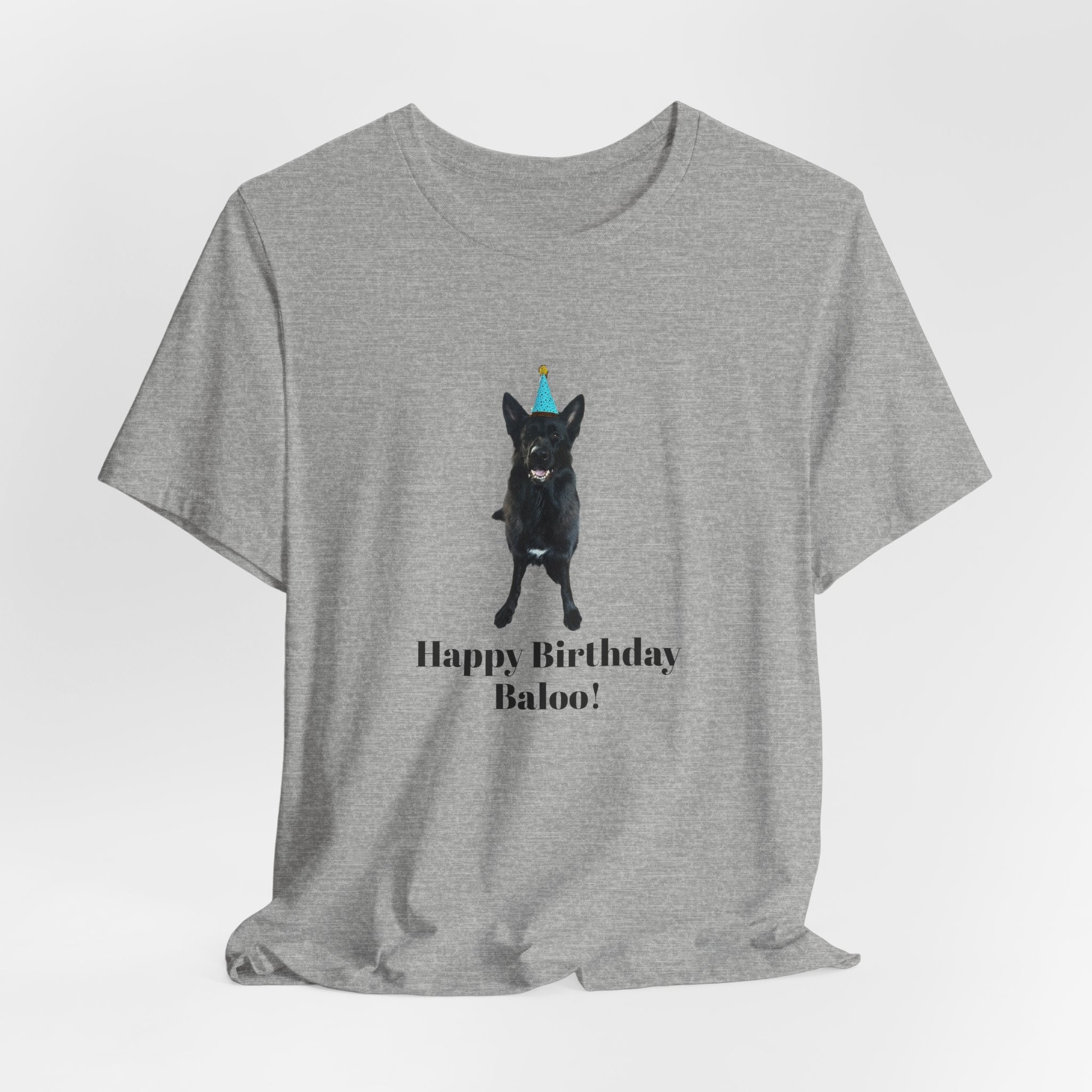 Birthday Dog Tee — "Happy Birthday Baloo!"
