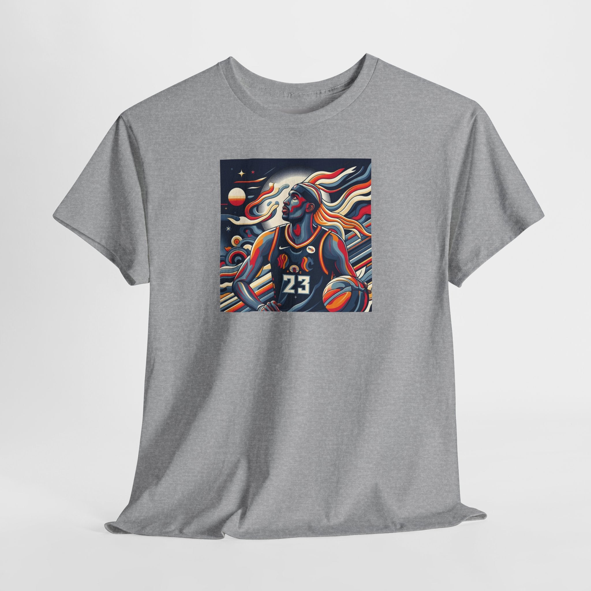 Basketball Art Tee — Abstract Player Illustration ("23")