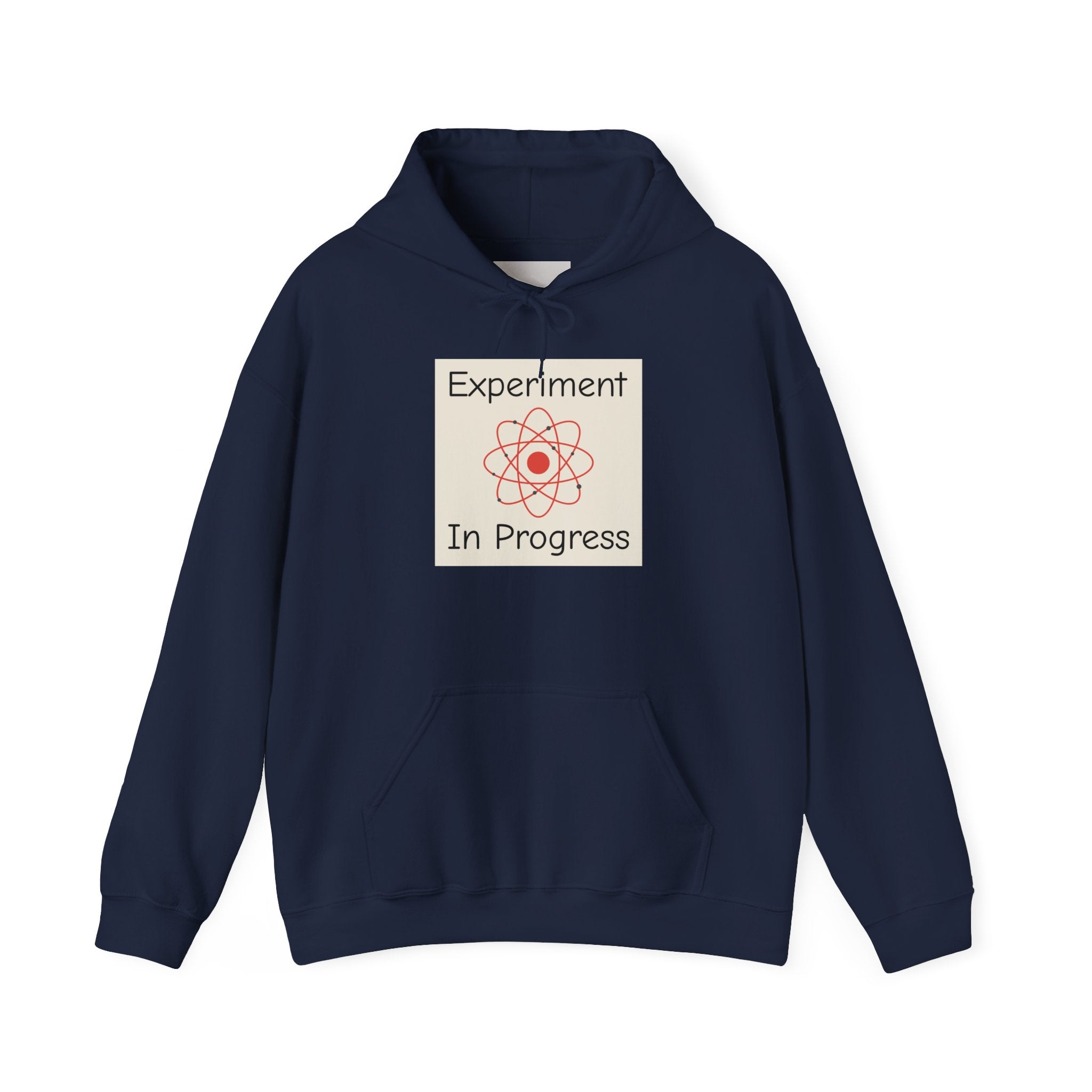 Experiment In Progress Hoodie — Science Atom Graphic Pullover
