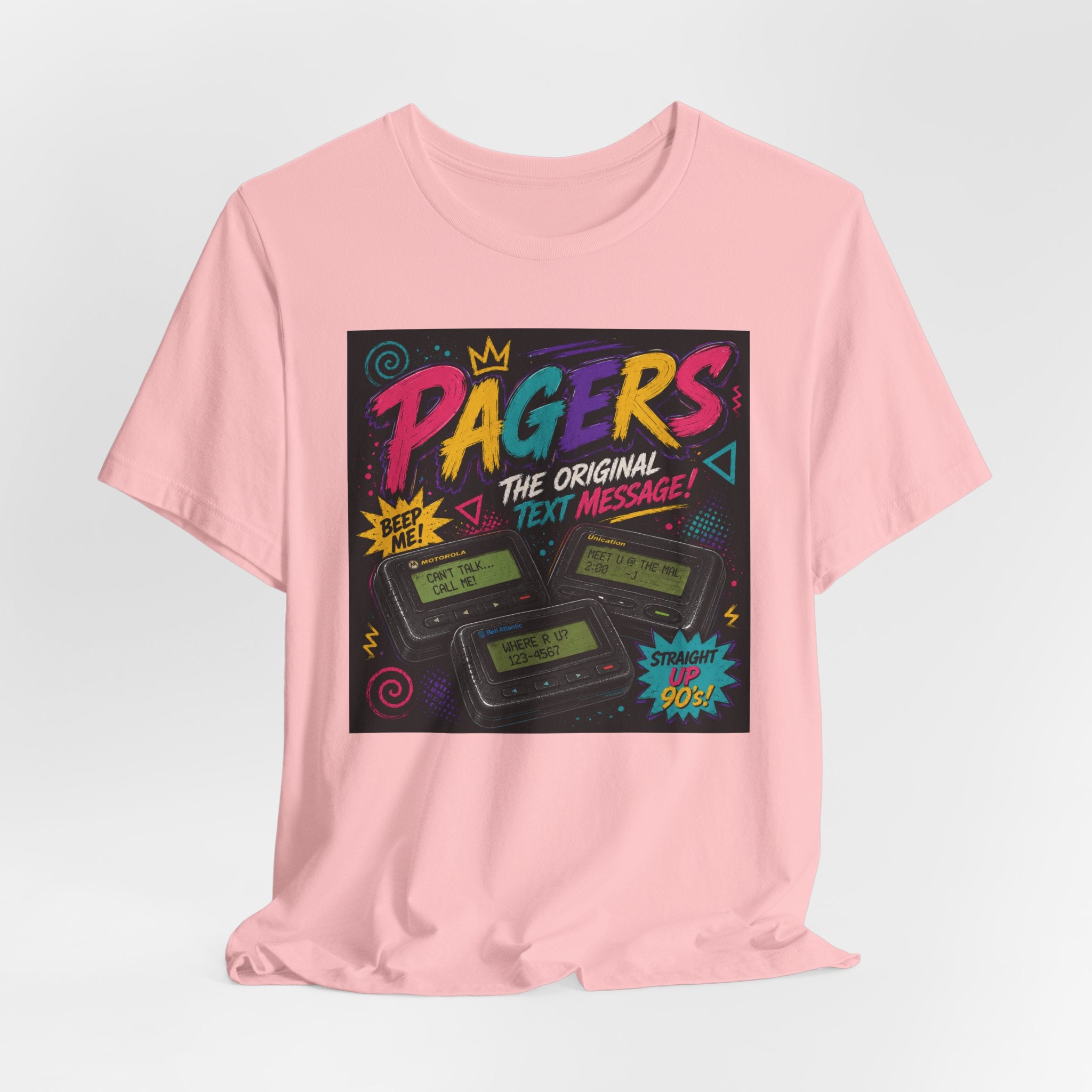 Pager Retro Tee — "Pagers: The Original Text Message" 90s Nostalgia T-Shirt