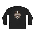 Skull Helmet Long Sleeve Tee — Biker Skull Graphic Shirt