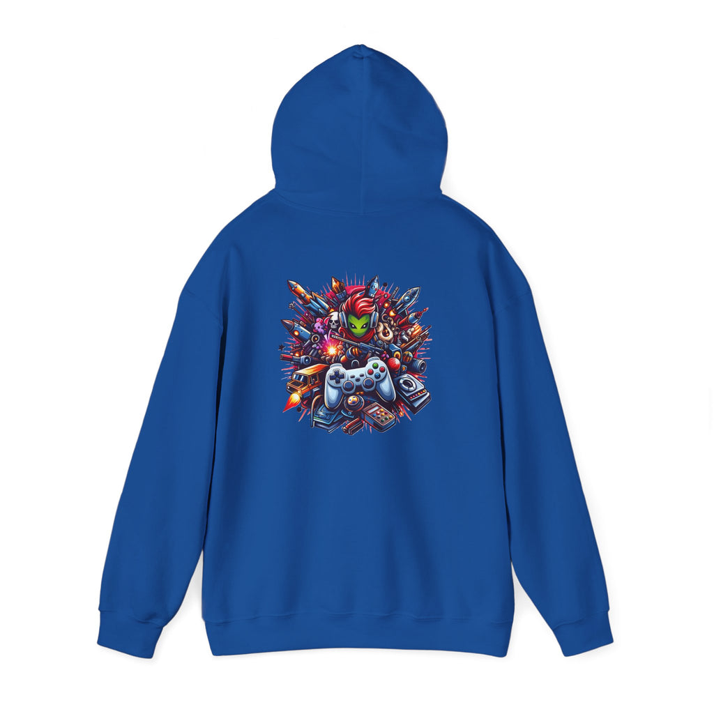 Gaming Controls Graphic Hoodie — Retro Console Controller Gamer Sweatshirt