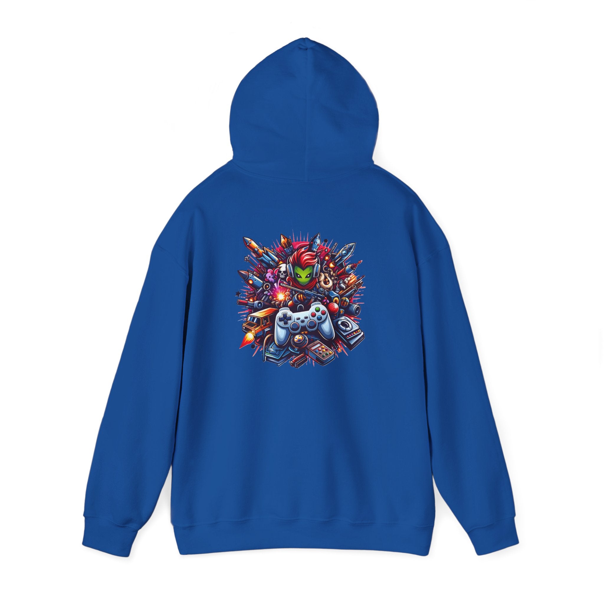 Gaming Controls Graphic Hoodie — Retro Console Controller Gamer Sweatshirt
