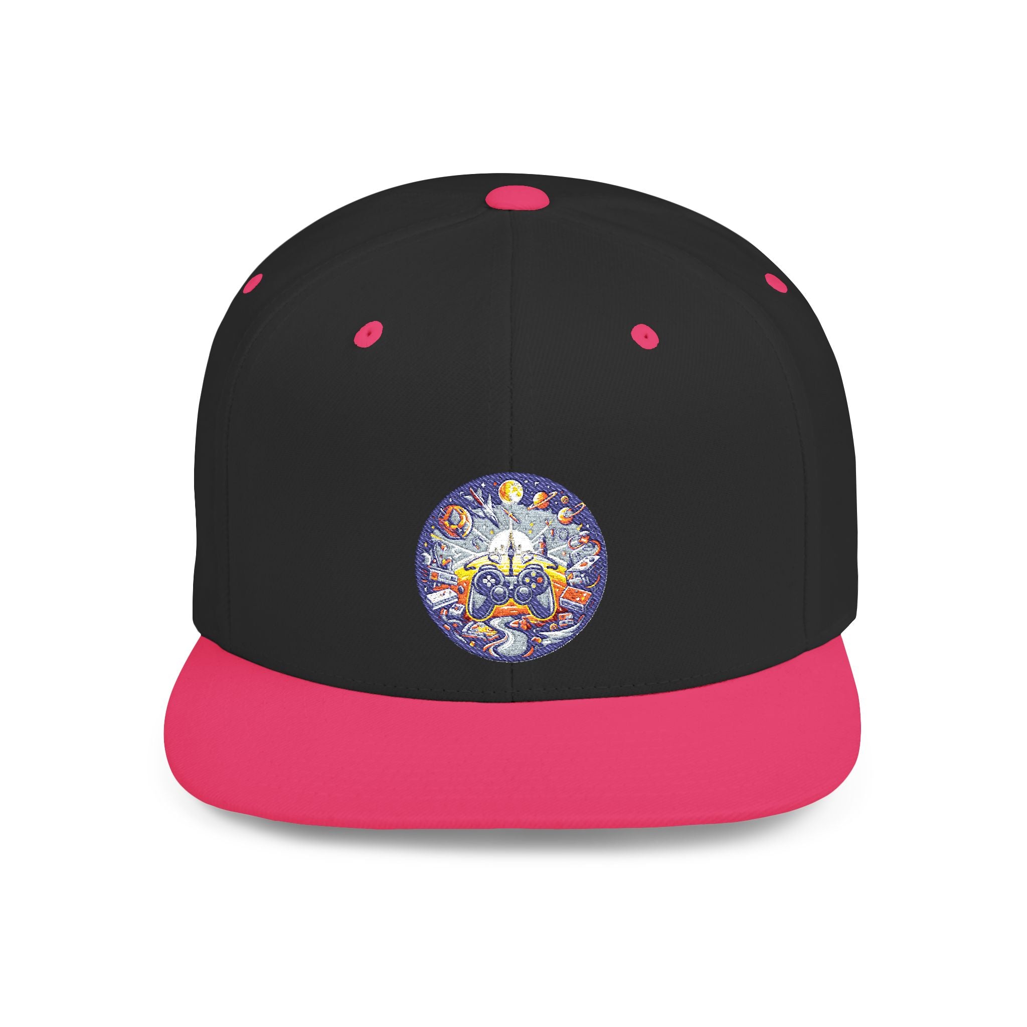 Embroidered Cosmic Gamer Snapback Hat