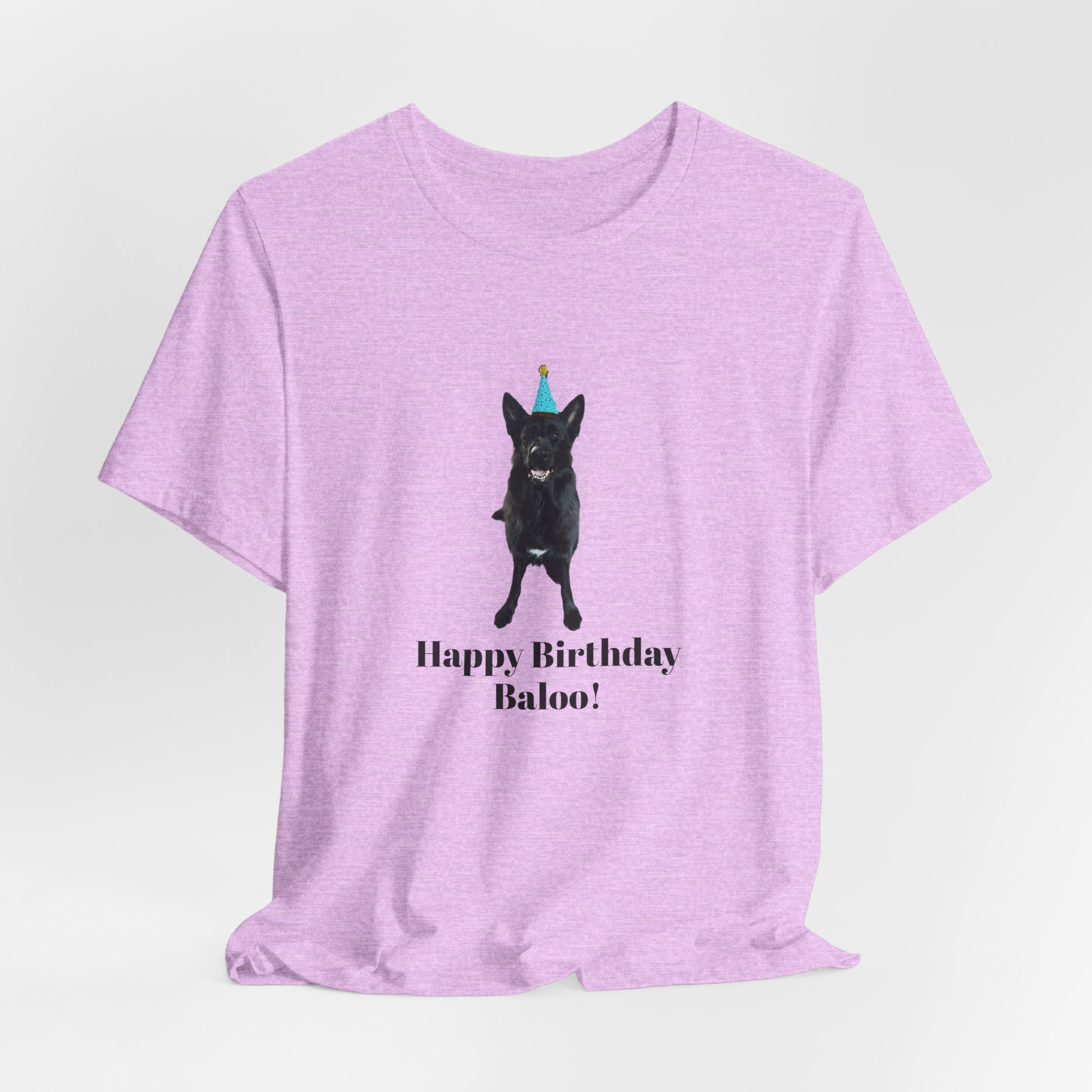 Birthday Dog Tee — "Happy Birthday Baloo!"