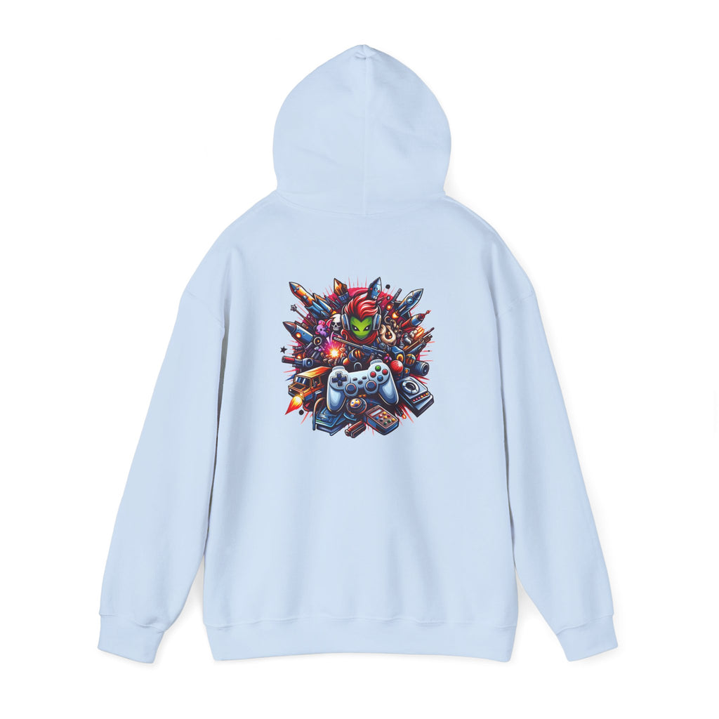 Gaming Controls Graphic Hoodie — Retro Console Controller Gamer Sweatshirt