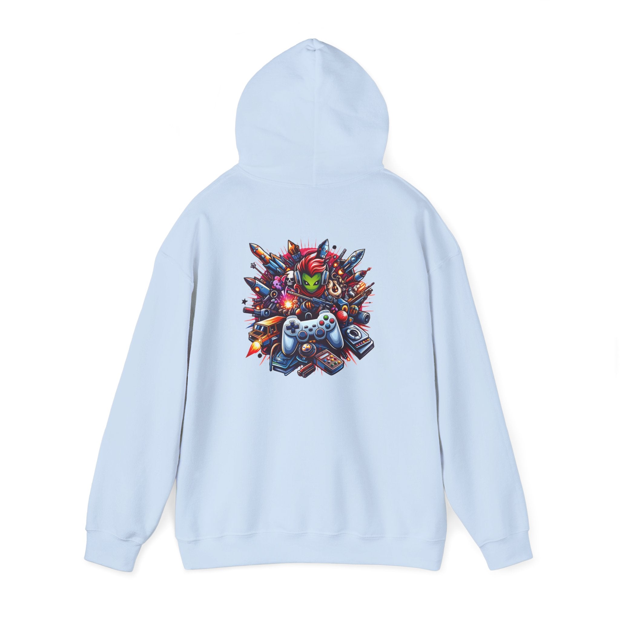 Gaming Controls Graphic Hoodie — Retro Console Controller Gamer Sweatshirt