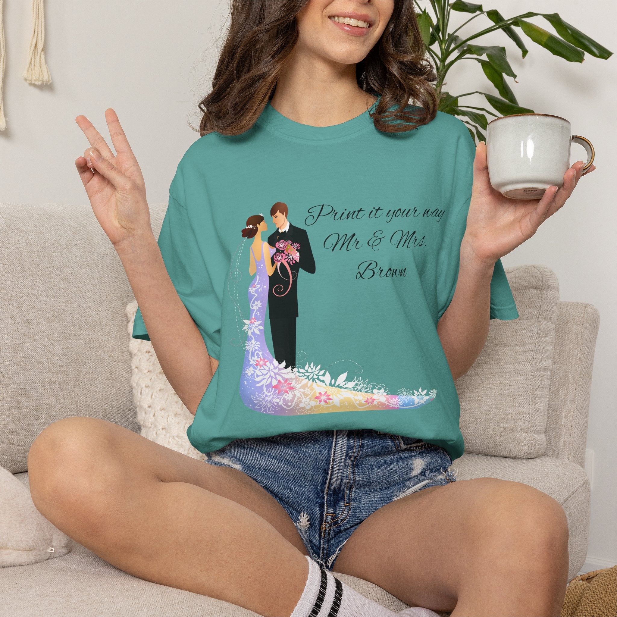 Wedding Couple T-Shirt — 'From This Moment Mr. & Mrs.' Bridal Tee