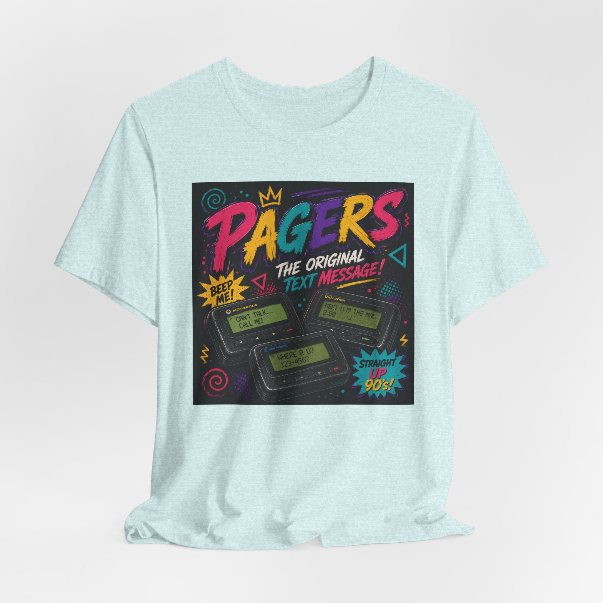 Pager Retro Tee — "Pagers: The Original Text Message" 90s Nostalgia T-Shirt