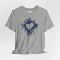 Heart Doodle T-Shirt — Hand-Drawn Floral Heart Tee (Valentine’s Gift)